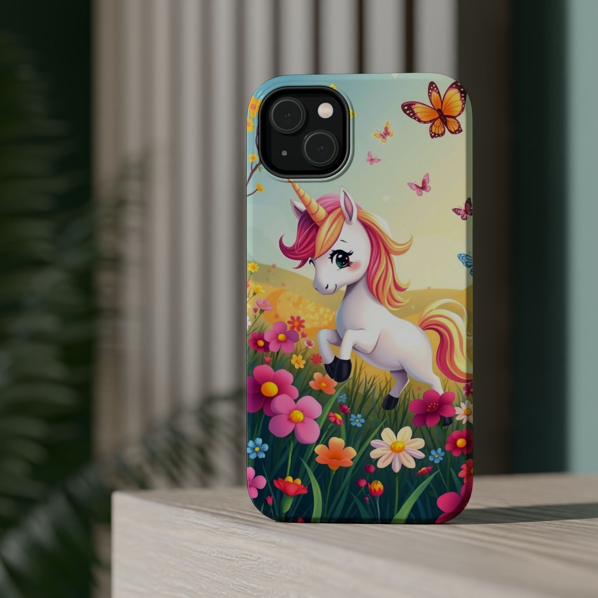 iPhone Magical Meadow Unicorn Kids Fun iPhone Phone Case Gift Slim · iPhone Case
