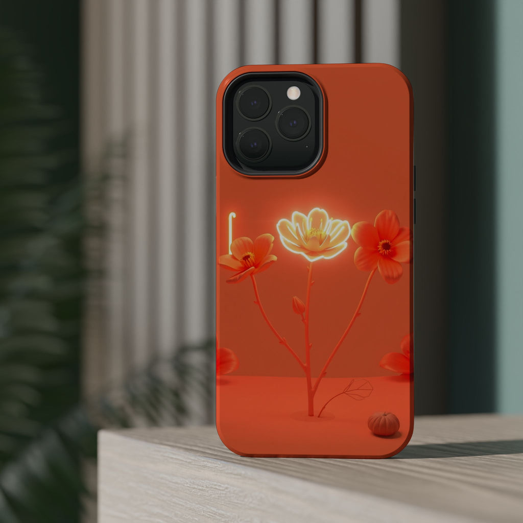 iPhone Neon Floral Enchanted Art Bold Modern Everyday Snap Case · iPhone Case