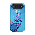 iPhone Radiant Send Help Now Design Slim Everyday Designer Case · iPhone Case