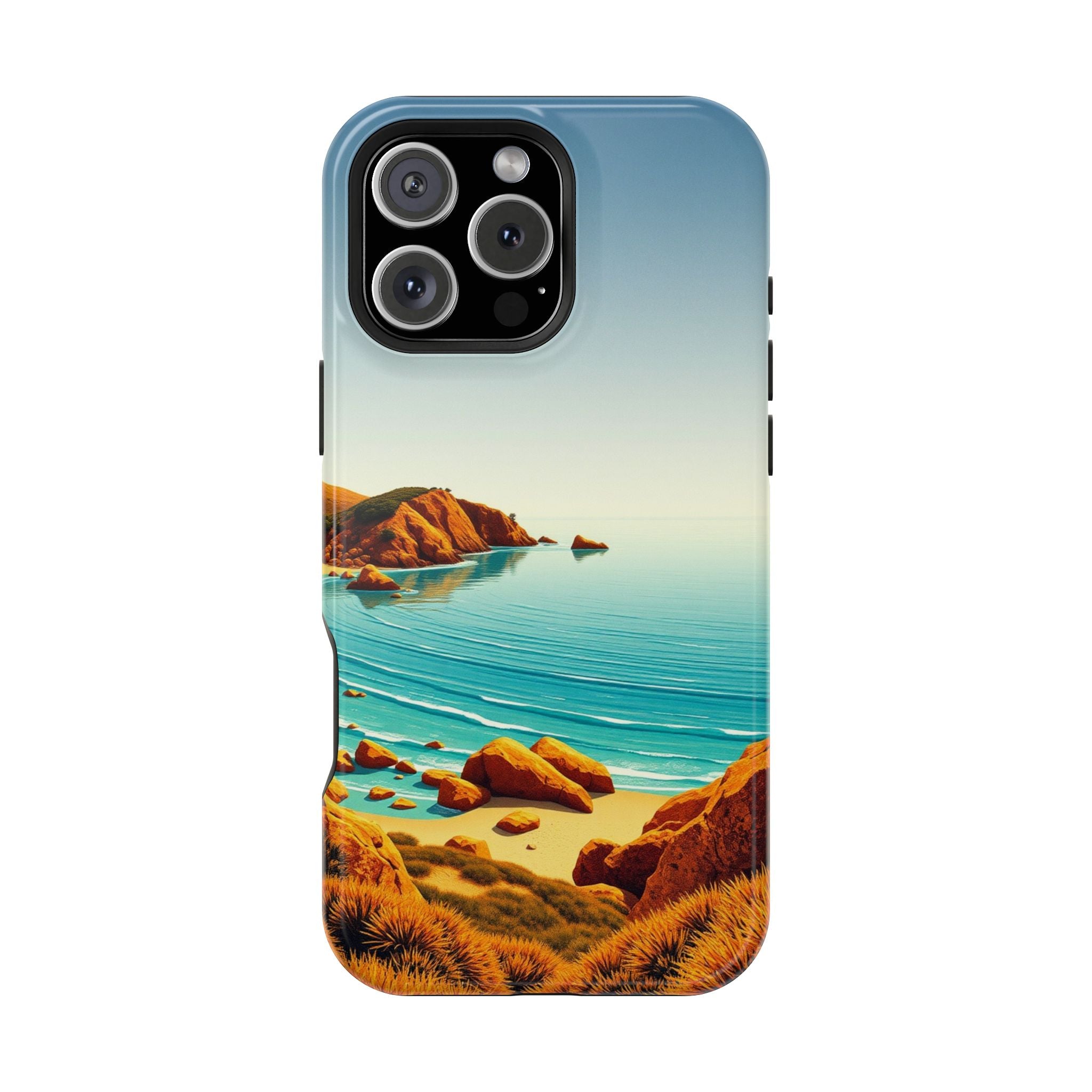 iPhone Mustard And Rust Pebble Beach Slim Everyday iPhone 14 Designer · iPhone C