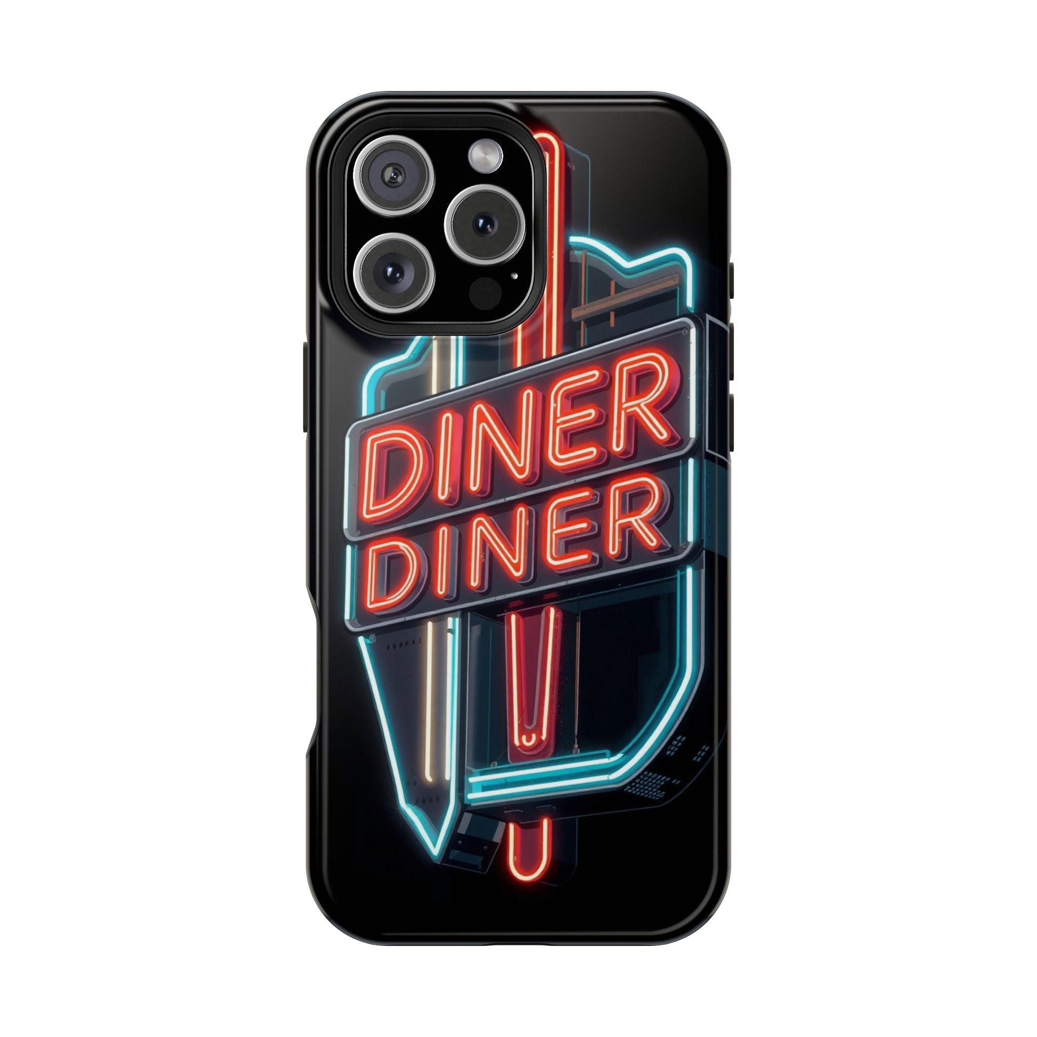 iPhone Neon Diner Sign Electric Art Slim Everyday Designer Case · iPhone Case