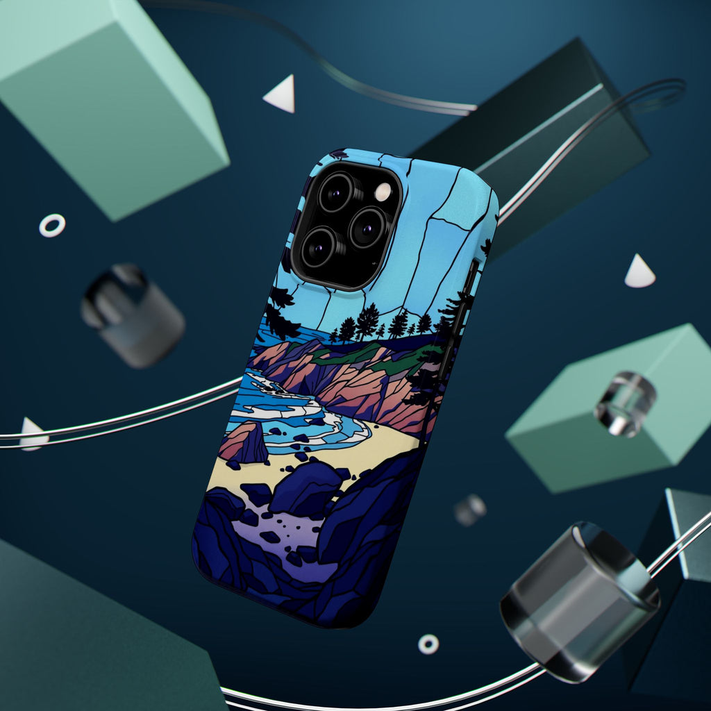 iPhone Indigo And Violet Pebble Beach Slim Everyday iPhone 11 Designer · iPhone