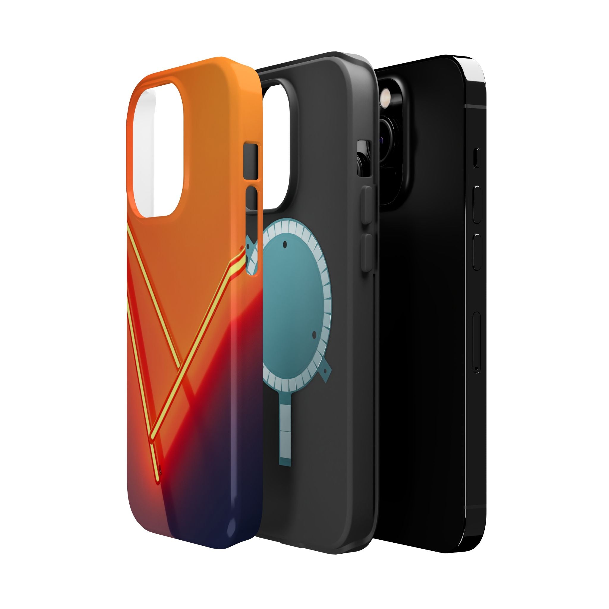 iPhone Neon Geometry Vibrant Watercolor Slim Everyday iPhone Designer · iPhone C