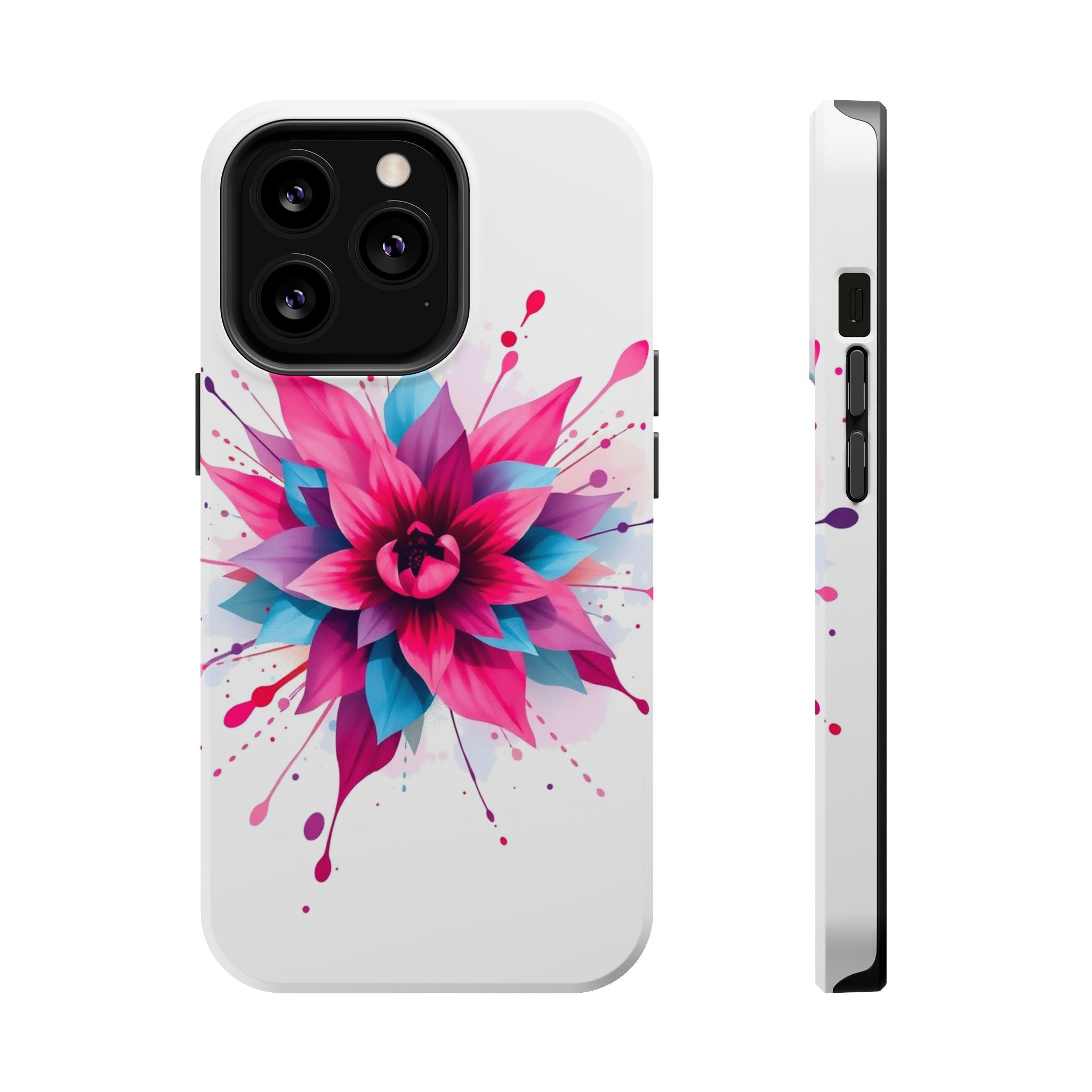 iPhone Floral Watercolor Splash Electric Art Slim iPhone Everyday · iPhone Case
