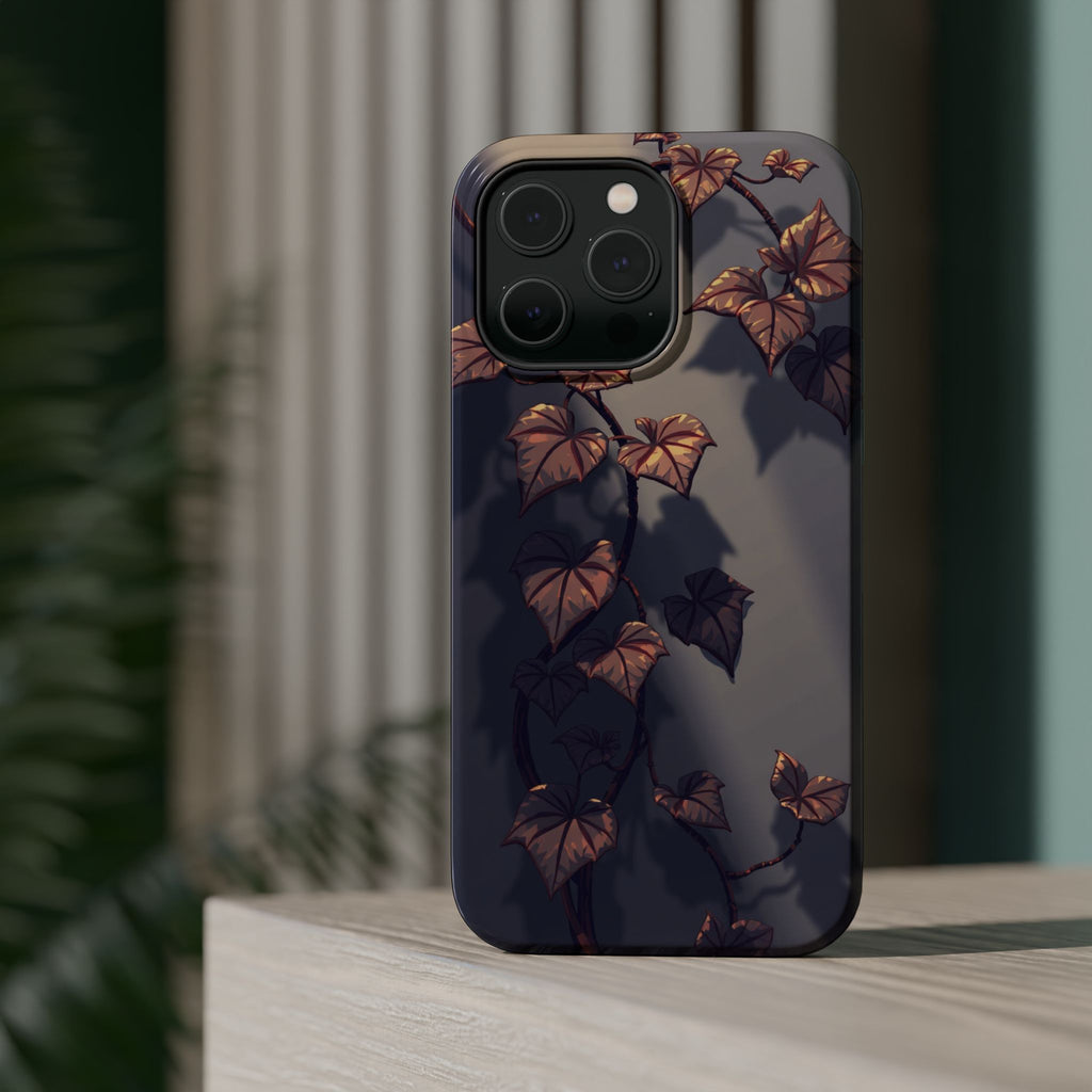 iPhone Charcoal And Copper Art Nouveau Vine Soft iPhone 13 Finish · iPhone Case