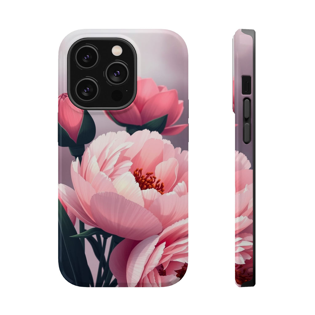 iPhone Peony Bouquet Enchanted Art Bold Modern Everyday Snap Case · iPhone Case