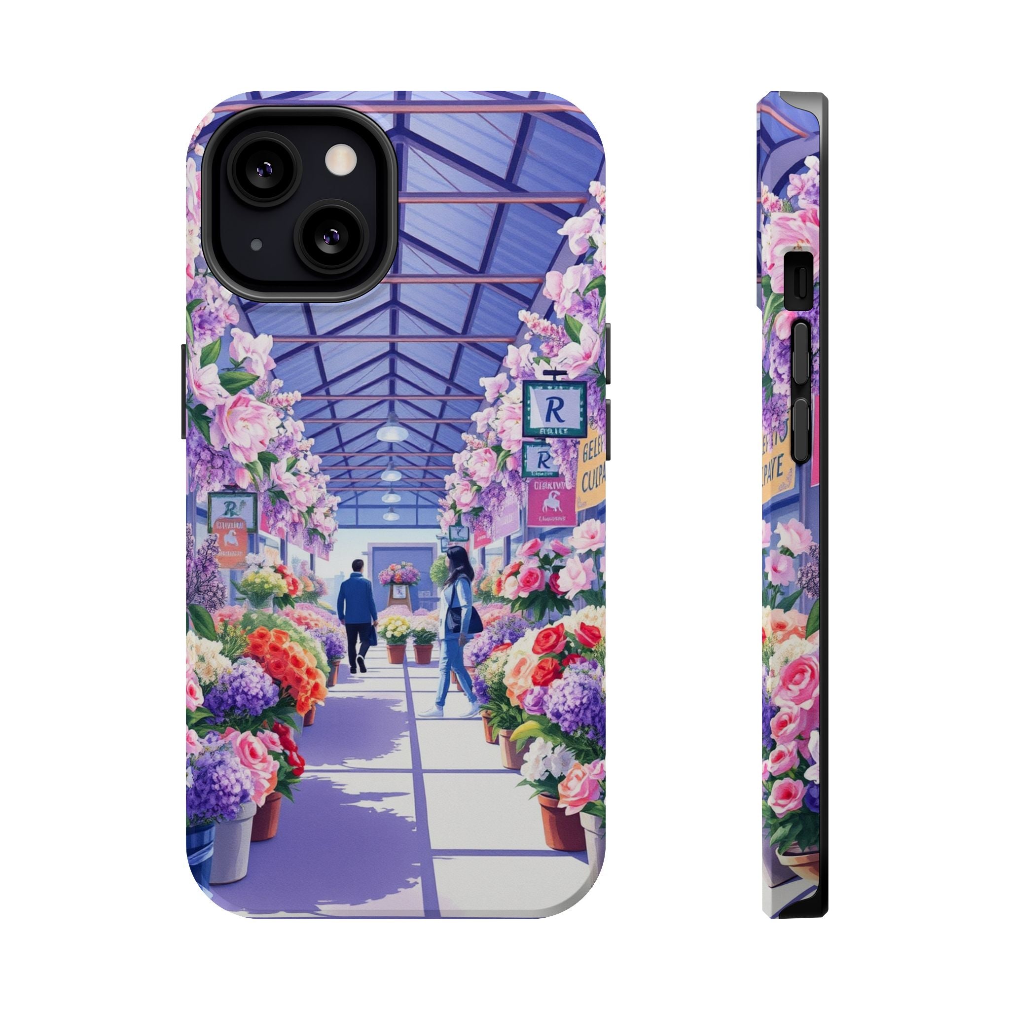 iPhone Flower Market Cinematic Art Clean Minimal Snap Cas Slim Snap Case · iPhon