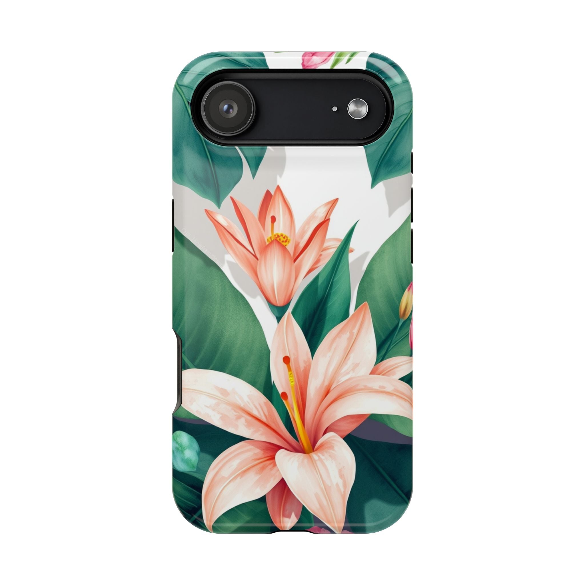 iPhone Tropical Bloom Sage And Ivory Slim Snap Case Gal · iPhone Case