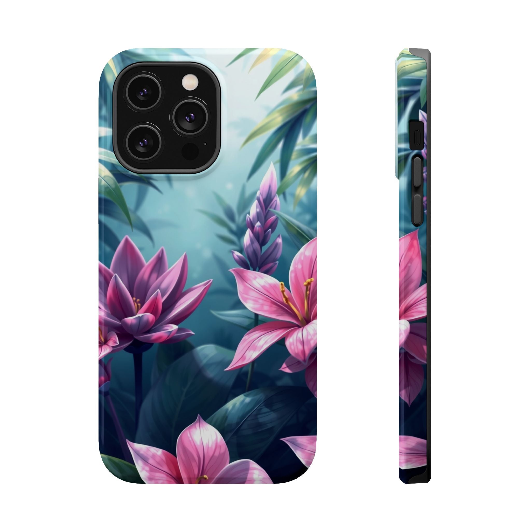 iPhone Indigo And Violet Jungle Floral Slim Everyday Designer Case · iPhone Case