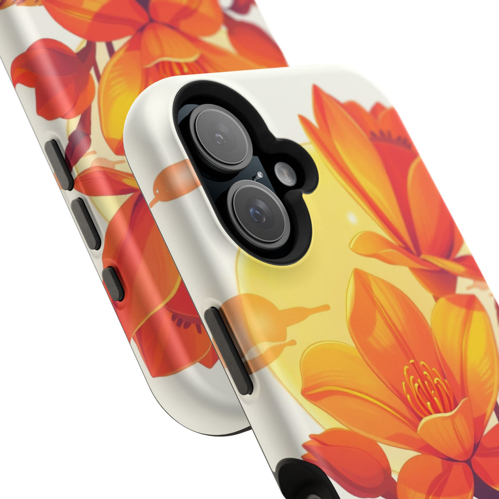 iPhone Dreamy Neon Floral Design Bold Modern Everyday Snap Case · iPhone Case