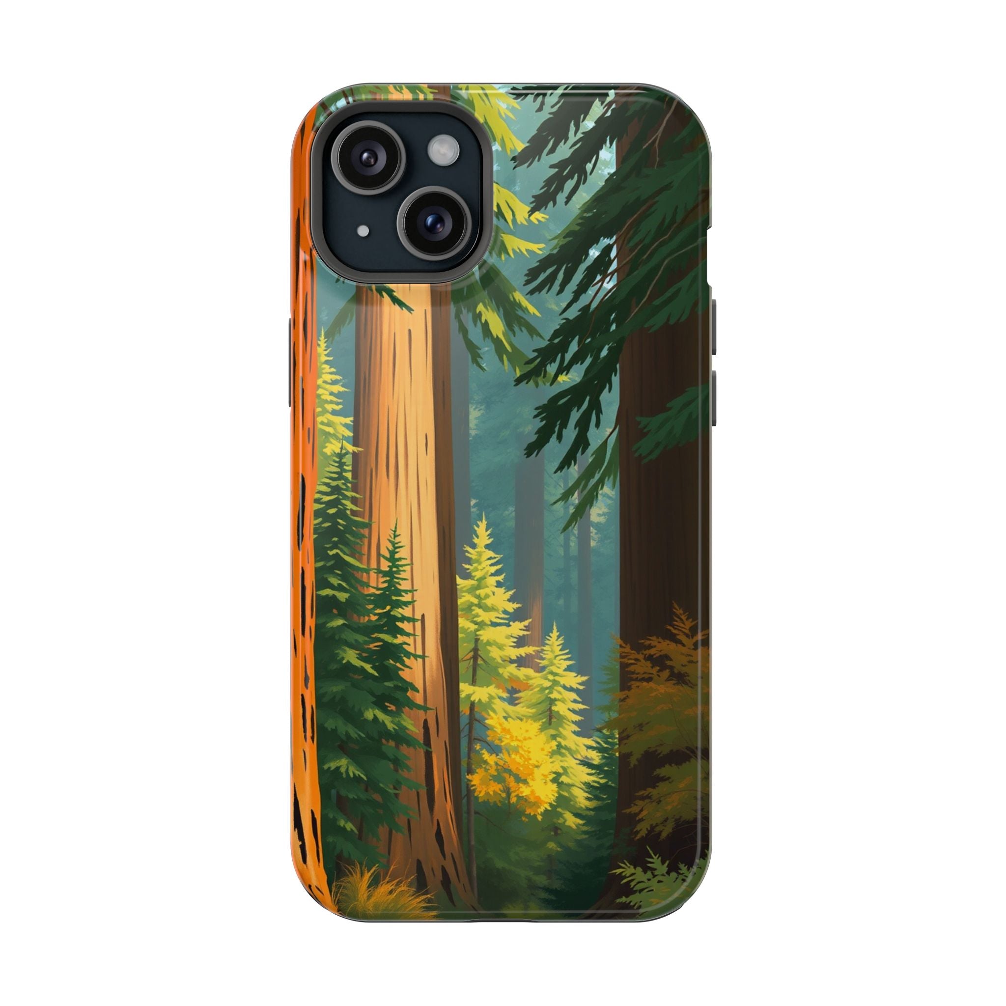 iPhone Redwood Forest Oil Painting Impressionist Clean iPhone Minimal · iPhone C