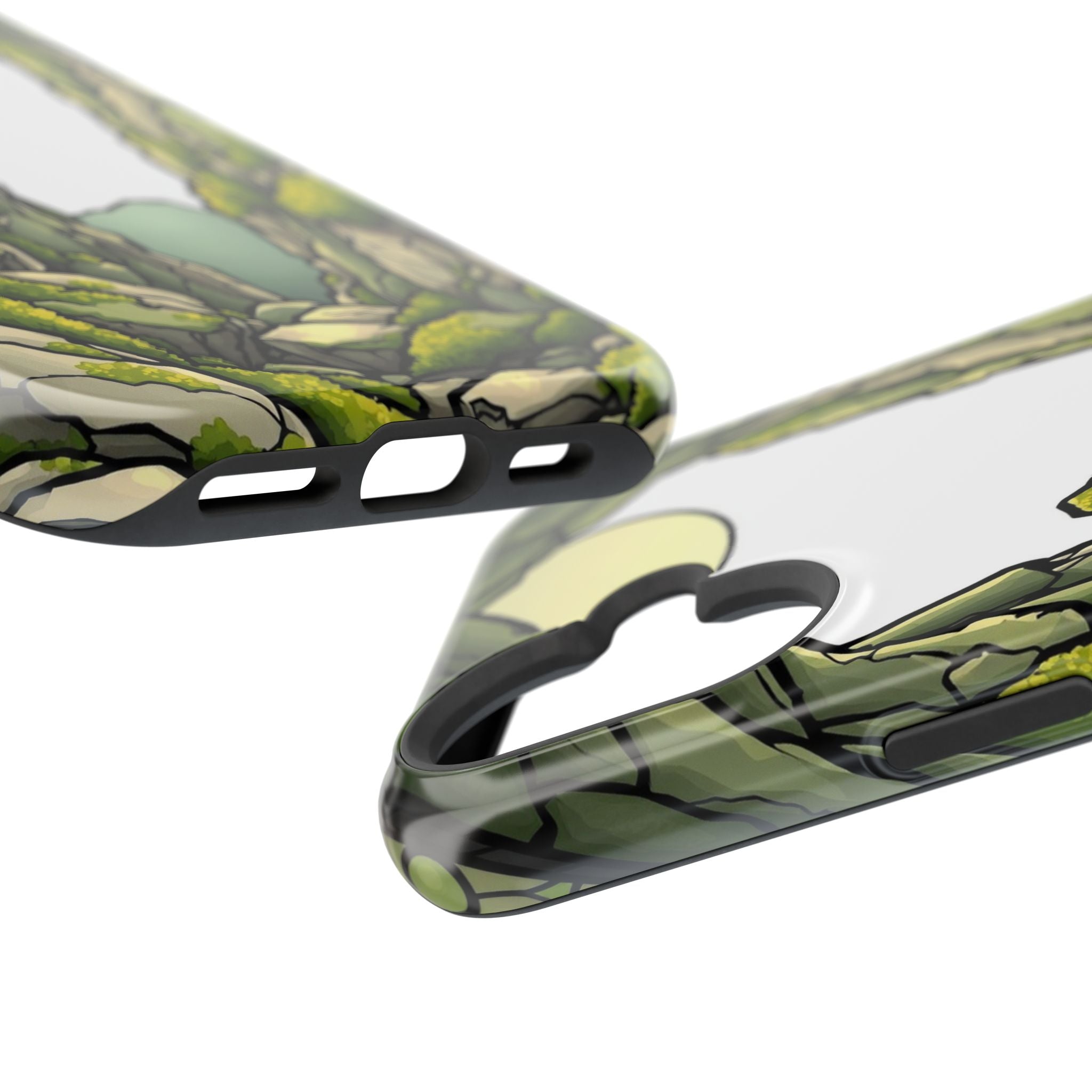 iPhone Sage And Ivory Moss Covered Rocks Slim Everyday iPhone Designer · iPhone
