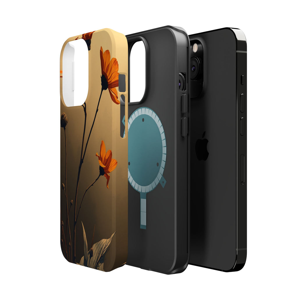 iPhone Burnt Orange And Sand Botanical Illustration Gal Slim Snap Case · iPhone