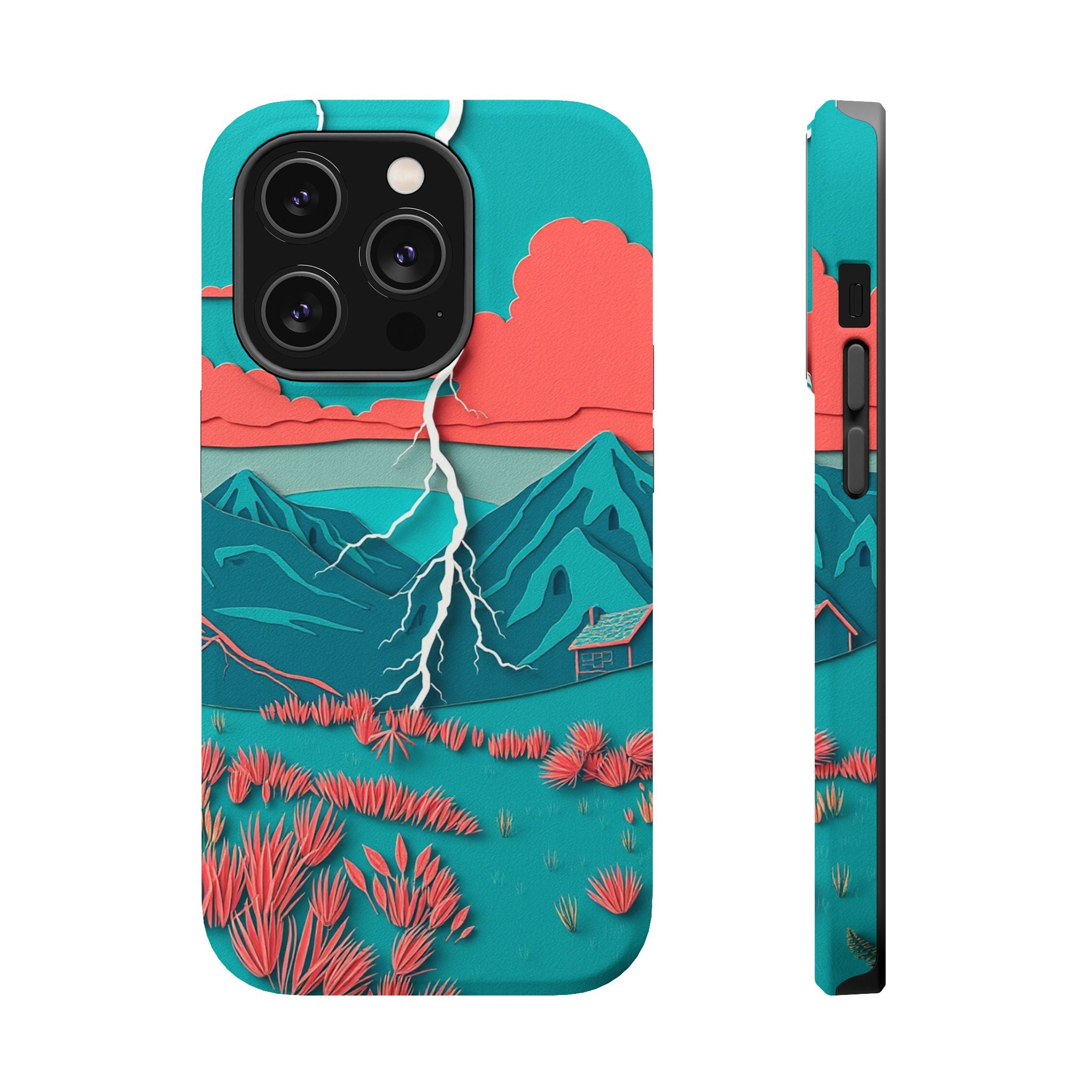 iPhone Prairie Lightning Paper Cut Art Slim Everyday Designer Case · iPhone Case