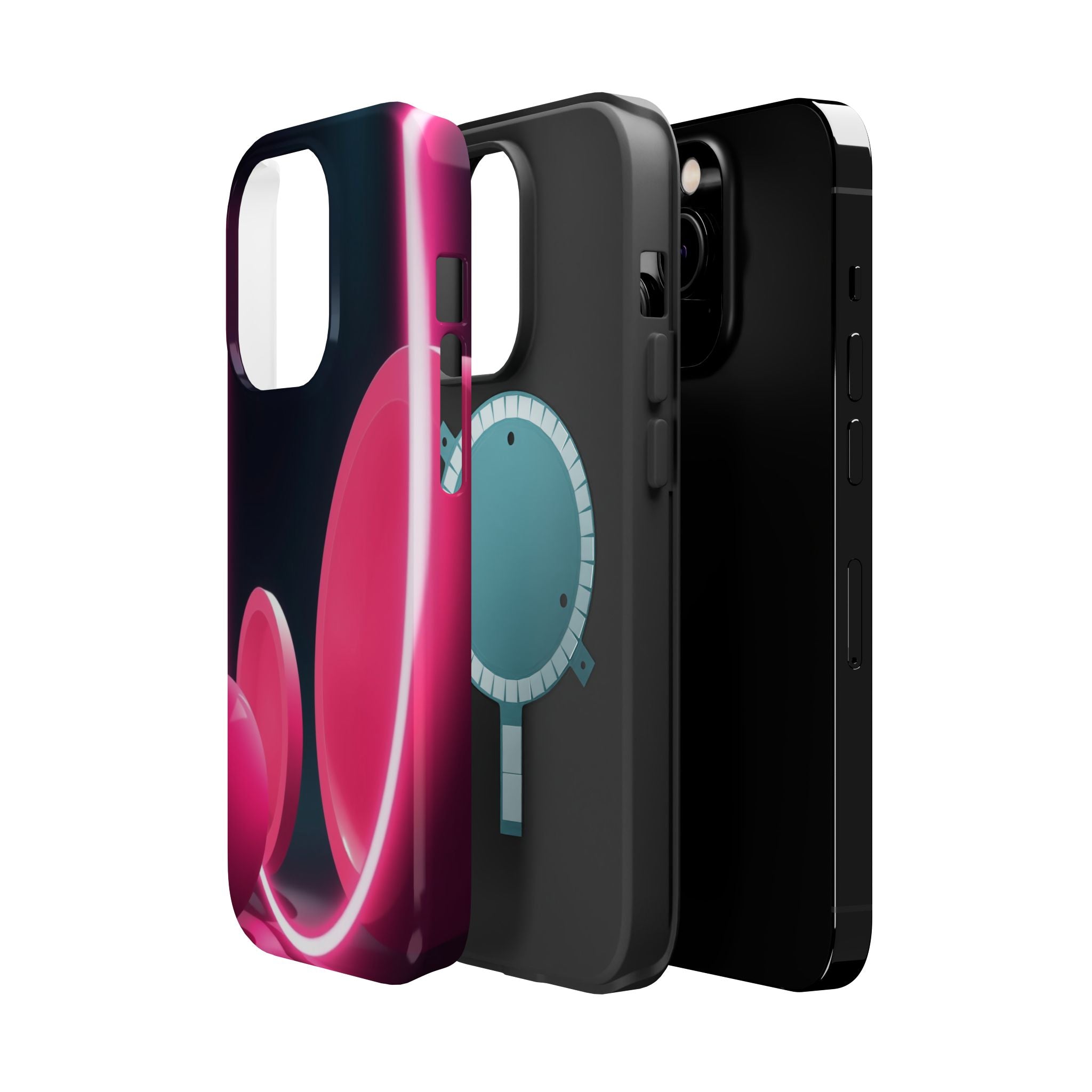 iPhone 1960s Mod Circles Neon Cyberpunk Slim Everyday Designer Case · iPhone Cas