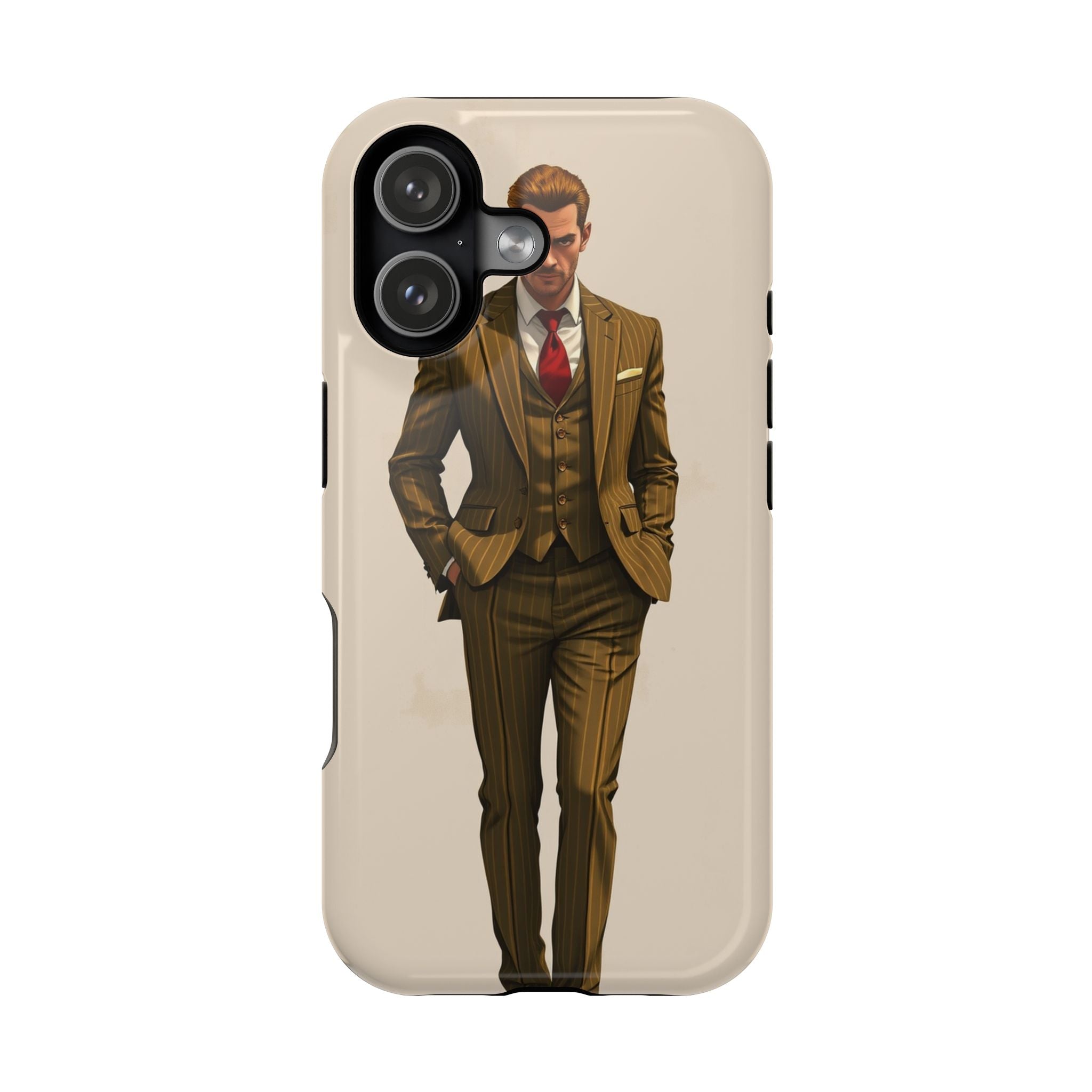 iPhone Pinstripe Suit Grunge Distressed Slim Everyday Designer Case · iPhone Cas
