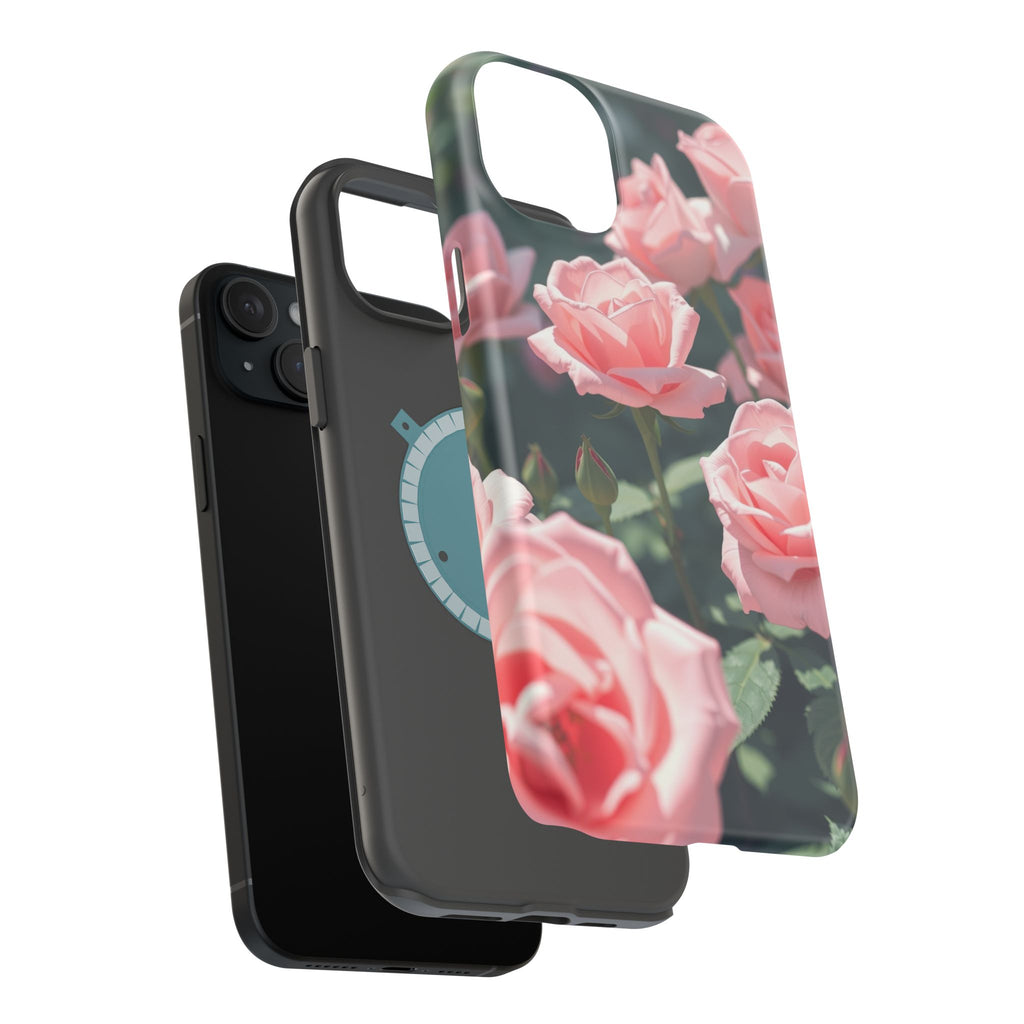 iPhone Mint And Blush Rose Garden Bold Modern Everyday Snap Case · iPhone Case