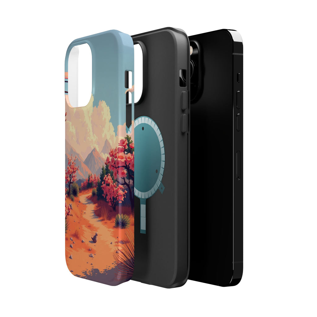 iPhone Burnt Orange And Sand Blossom Trail Slim iPhone Everyday · iPhone Case