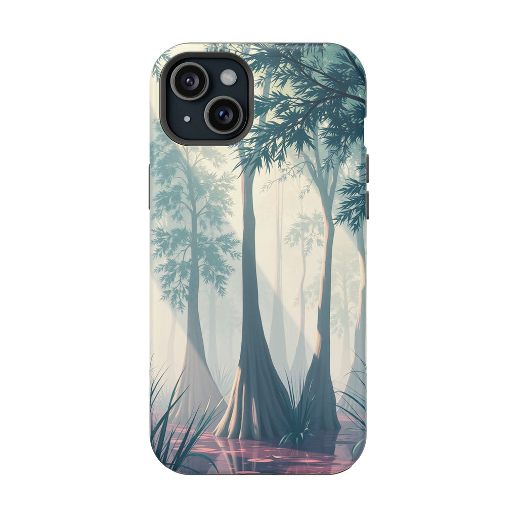 iPhone Mint And Blush Cypress Swamp Slim Everyday Designer Case · iPhone Case
