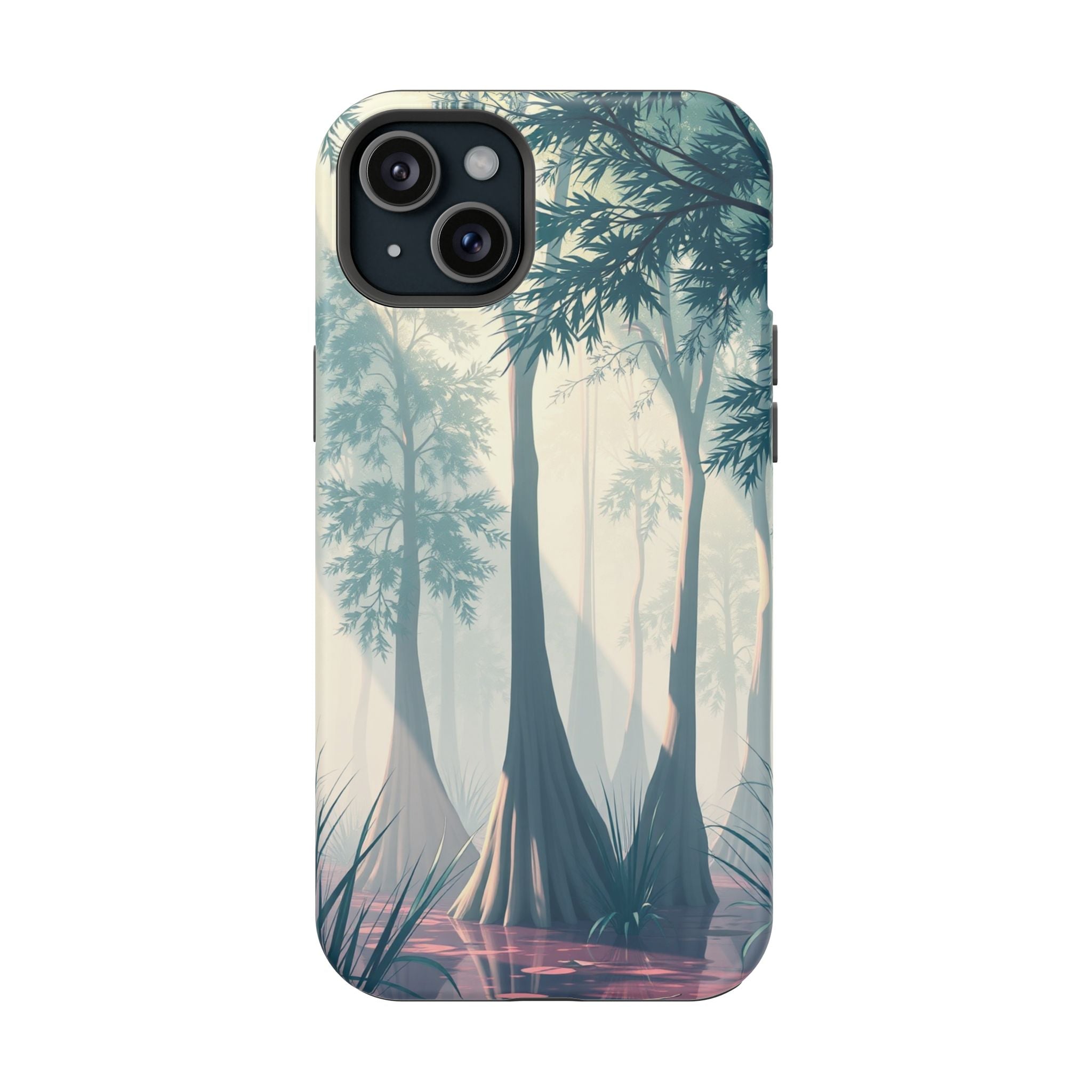 iPhone Mint And Blush Cypress Swamp Slim Everyday Designer Case · iPhone Case