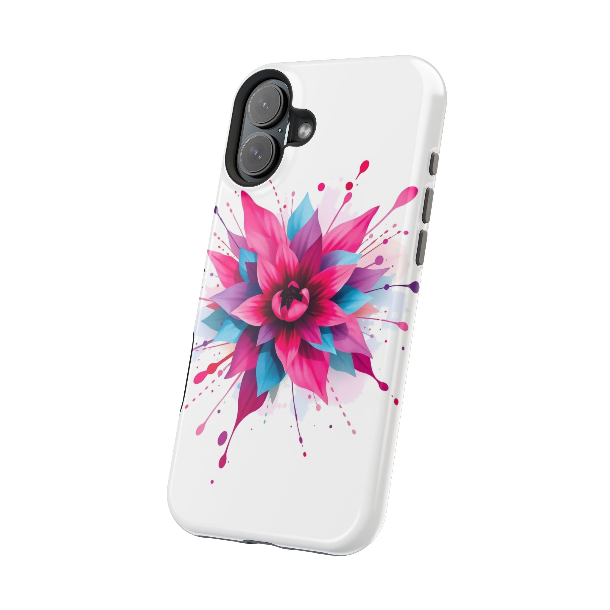 iPhone Floral Watercolor Splash Electric Art Slim iPhone Everyday · iPhone Case