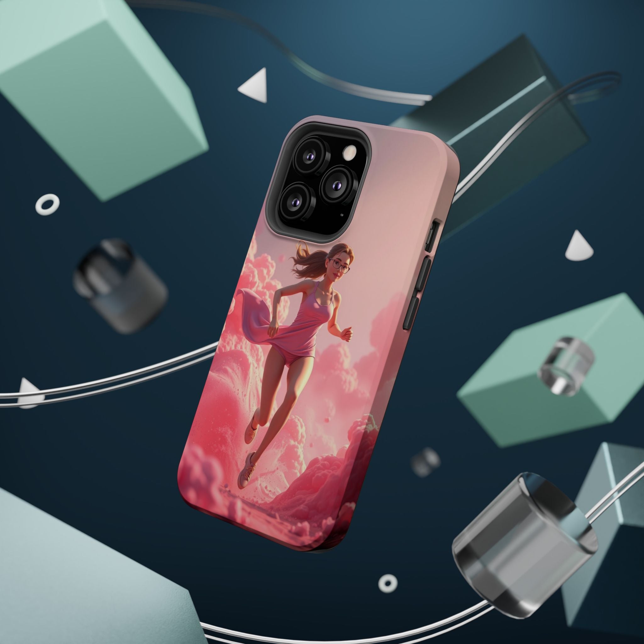 iPhone on Fumes 3D Digital Bold Modern Everyday Snap Case · iPhone Case