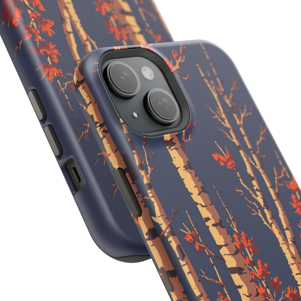 iPhone Birch Grove Pixel Art -Bit Bold Modern Everyday Snap Case · iPhone Case