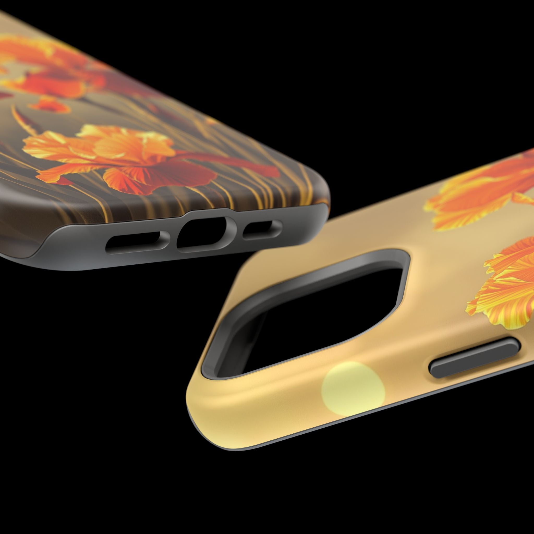 iPhone Iris Garden Gold Foil Luxury Slim Everyday Designer Case · iPhone Case