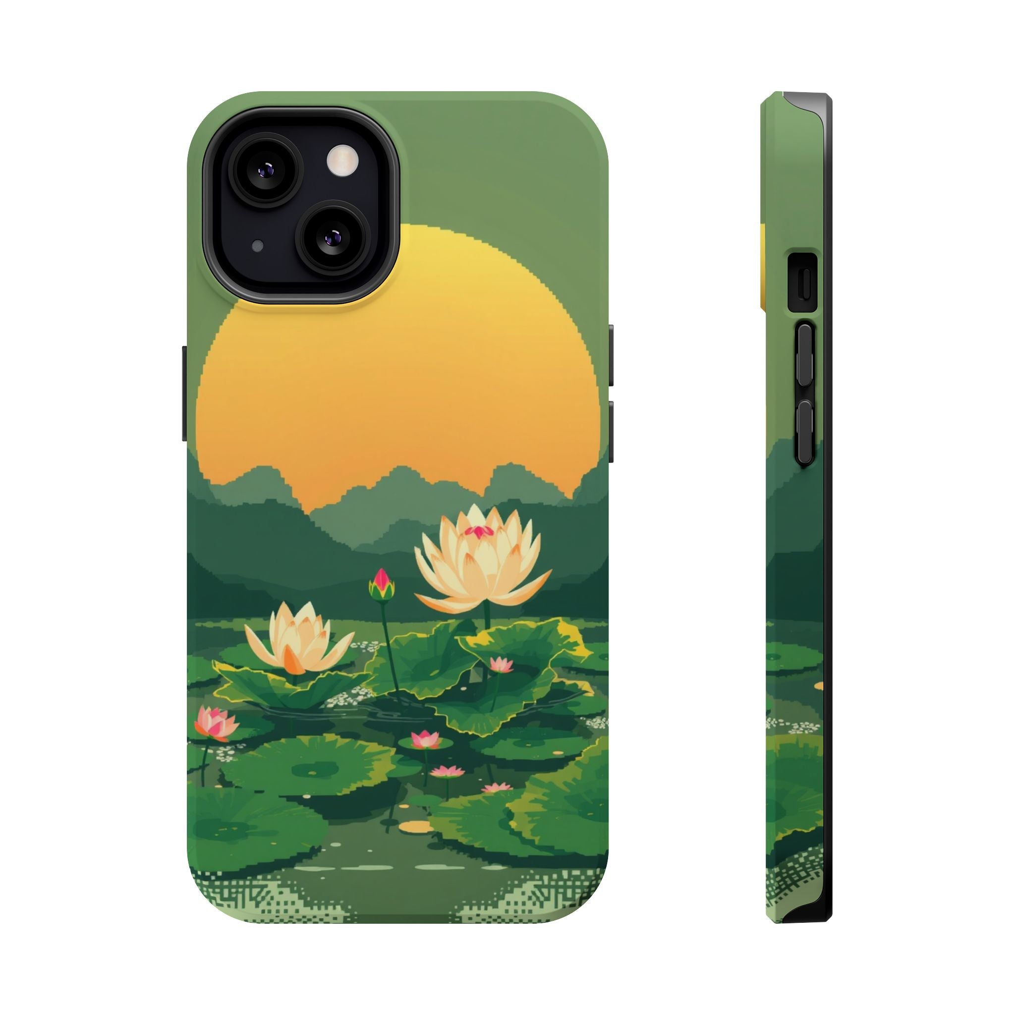 iPhone Lotus Pond Enchanted Art Slim Everyday Designer Case · iPhone Case