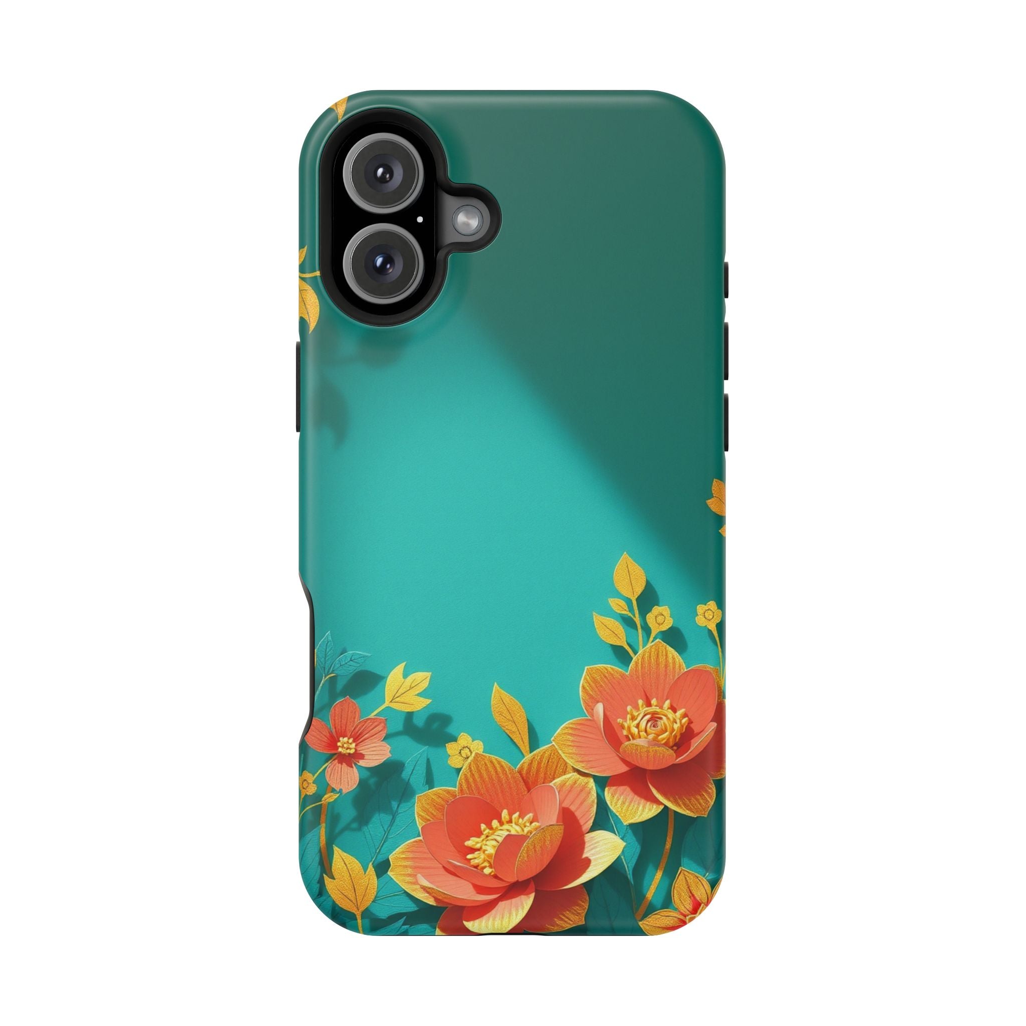 iPhone Floral Gold Foil Paper Cut Art Slim Everyday Designer Case · iPhone Case