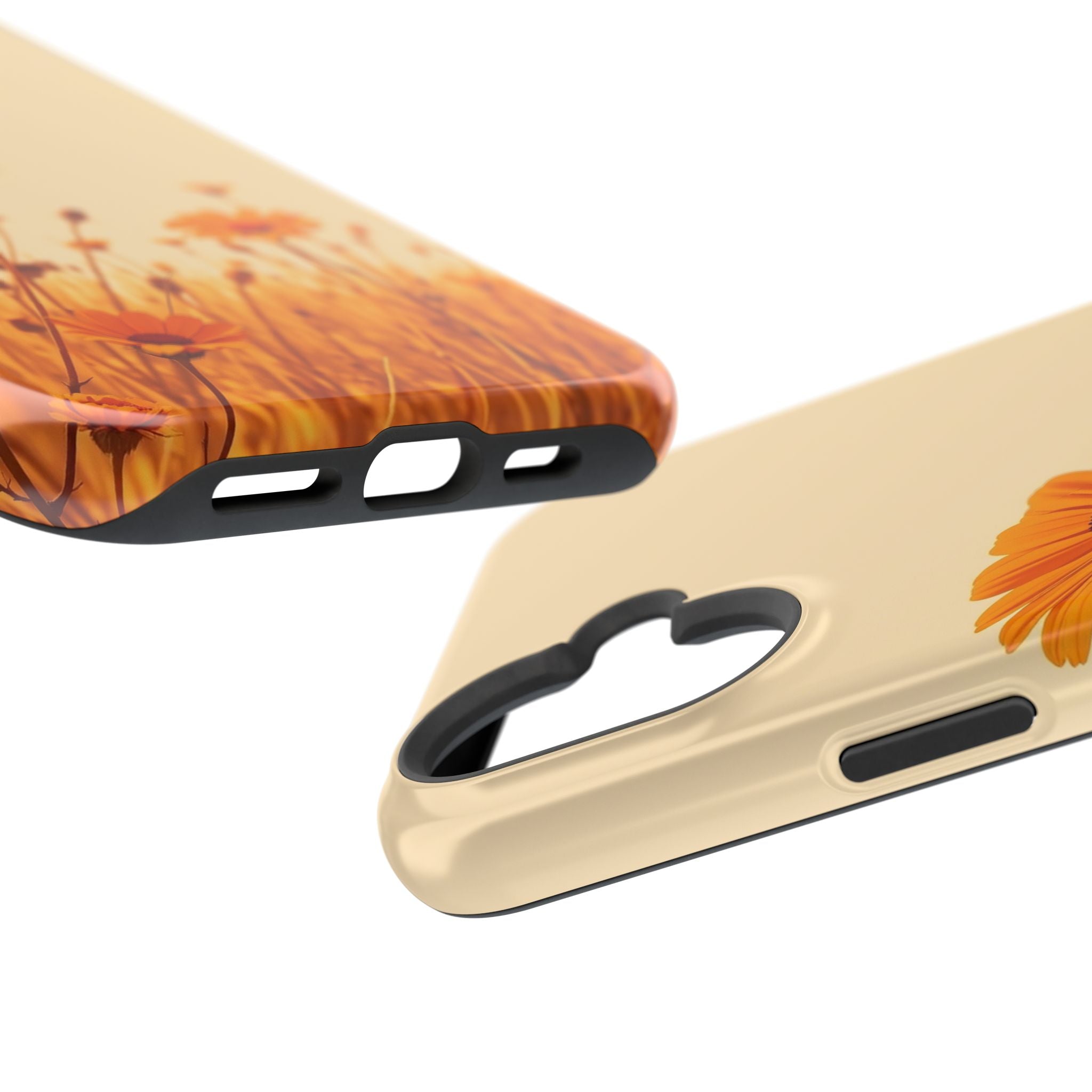 iPhone Wildflower Field Minimalist Line Art Slim Everyday Designer Case · iPhone