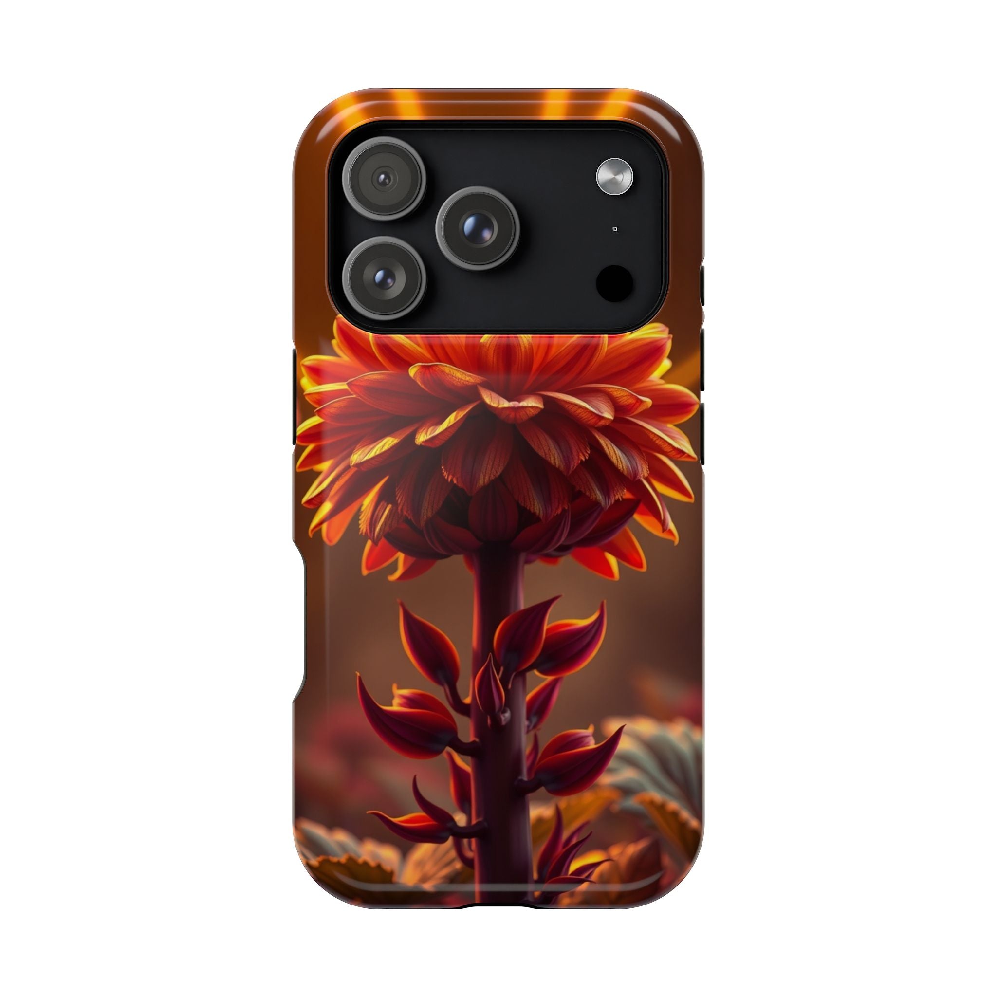 iPhone Mustard And Rust Ranunculus Stack Slim Everyday iPhone Designer · iPhone