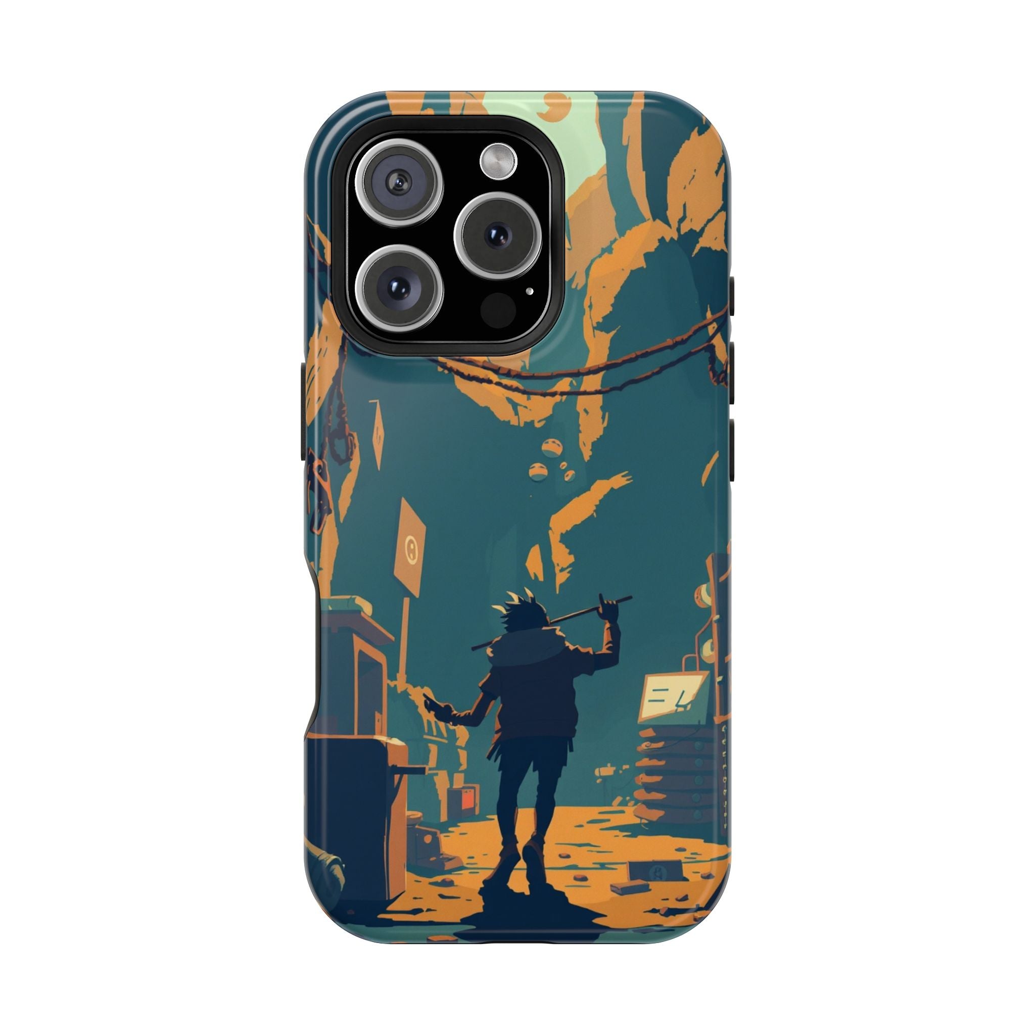 iPhone Mustard And Rust Unhinged in a Cute Way Soft Finish Everyday Case · iPhon