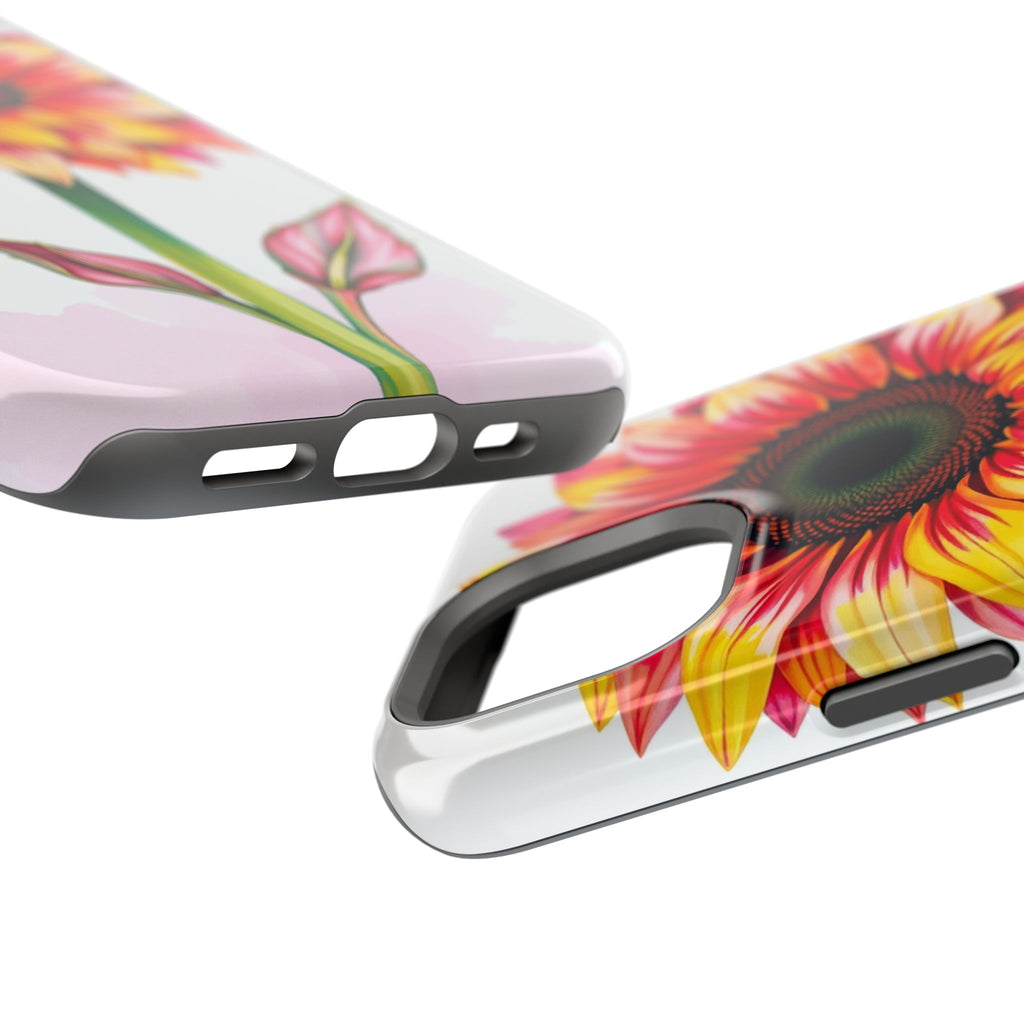 iPhone Sunflower Pop Vibrant Watercolor Slim Snap Case · iPhone Case