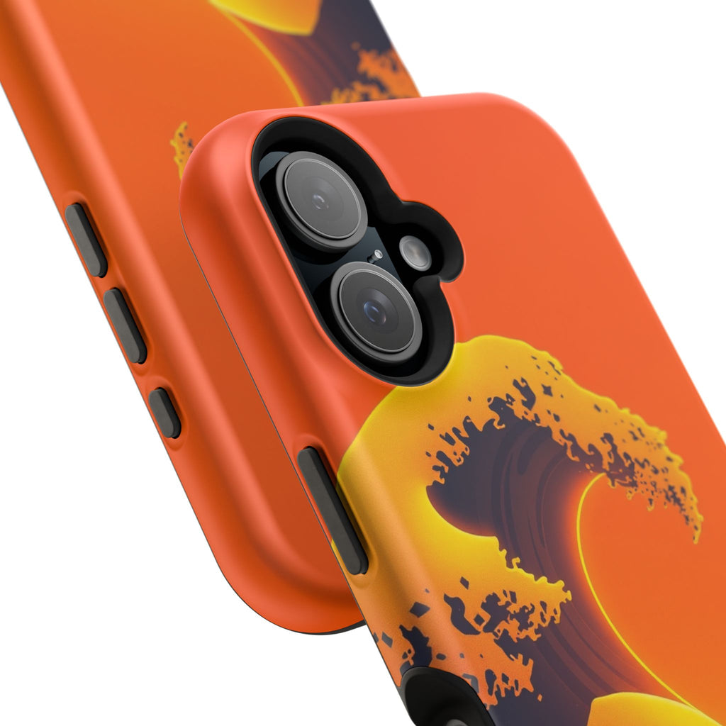 iPhone Mustard And Rust Holographic Wave Slim Everyday iPhone Designer · iPhone
