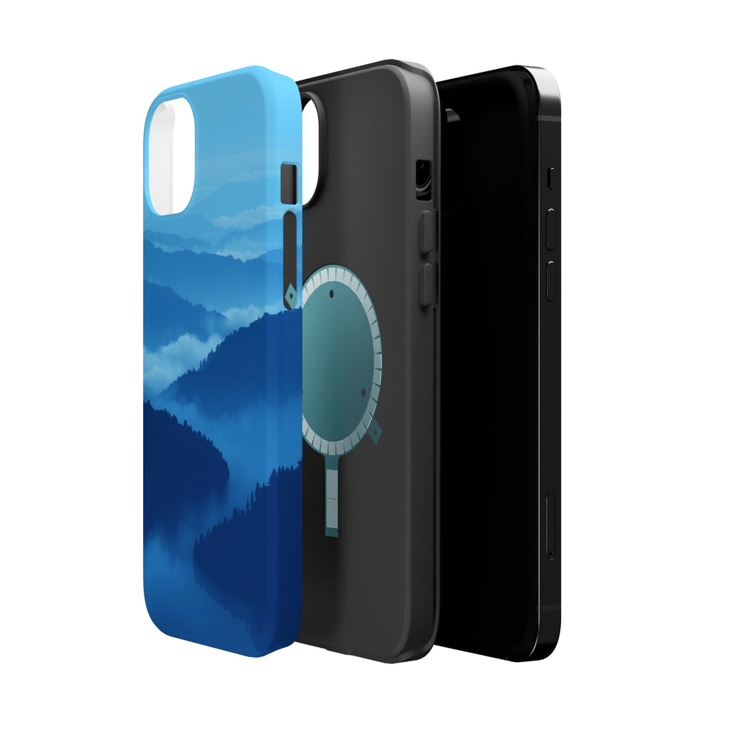 iPhone Fog Rolling Over Hills Pixel Art -Bit Slim iPhone Everyday · iPhone Case