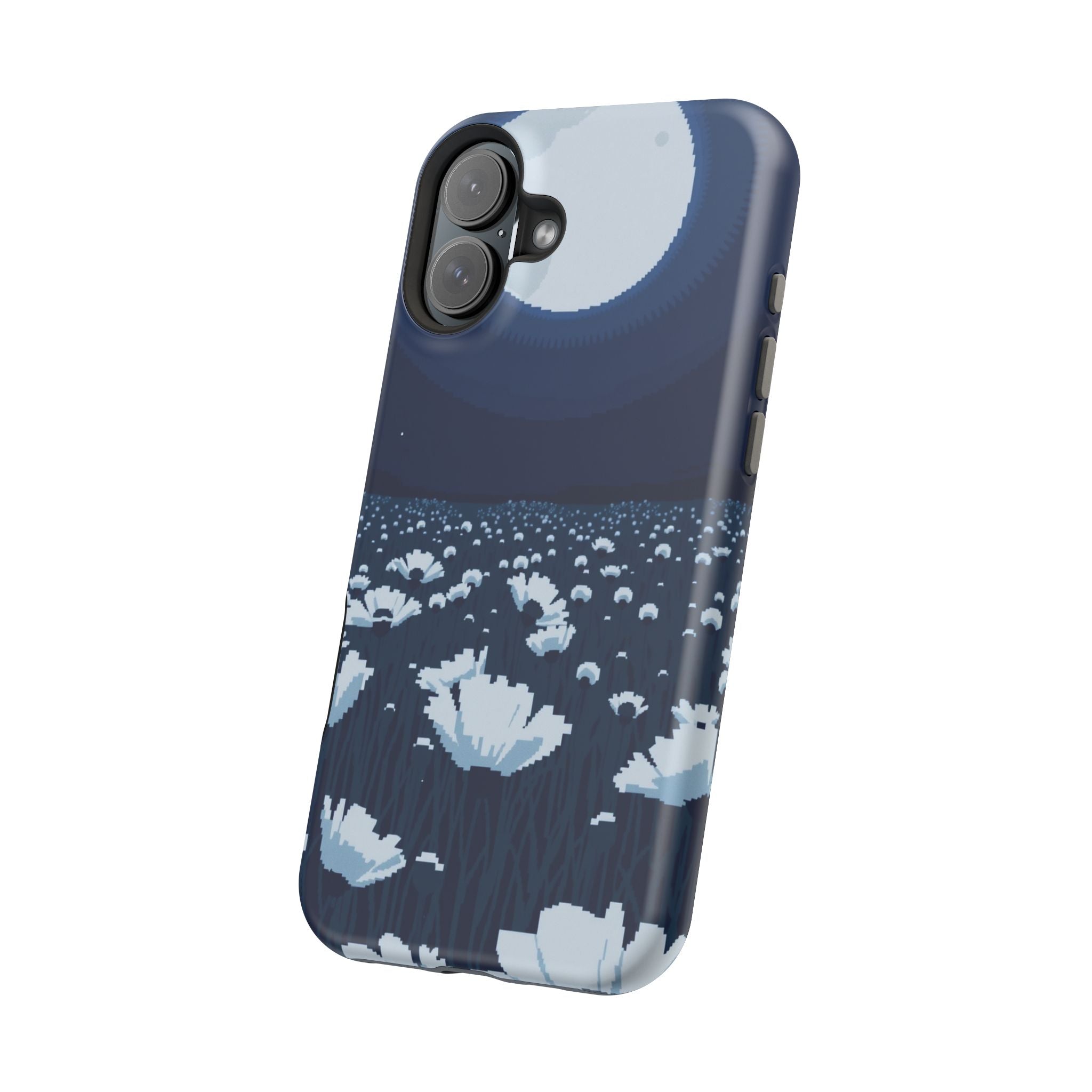 iPhone Poppy Field Pixel Art -Bit Bold Modern Everyday Snap Case · iPhone Case