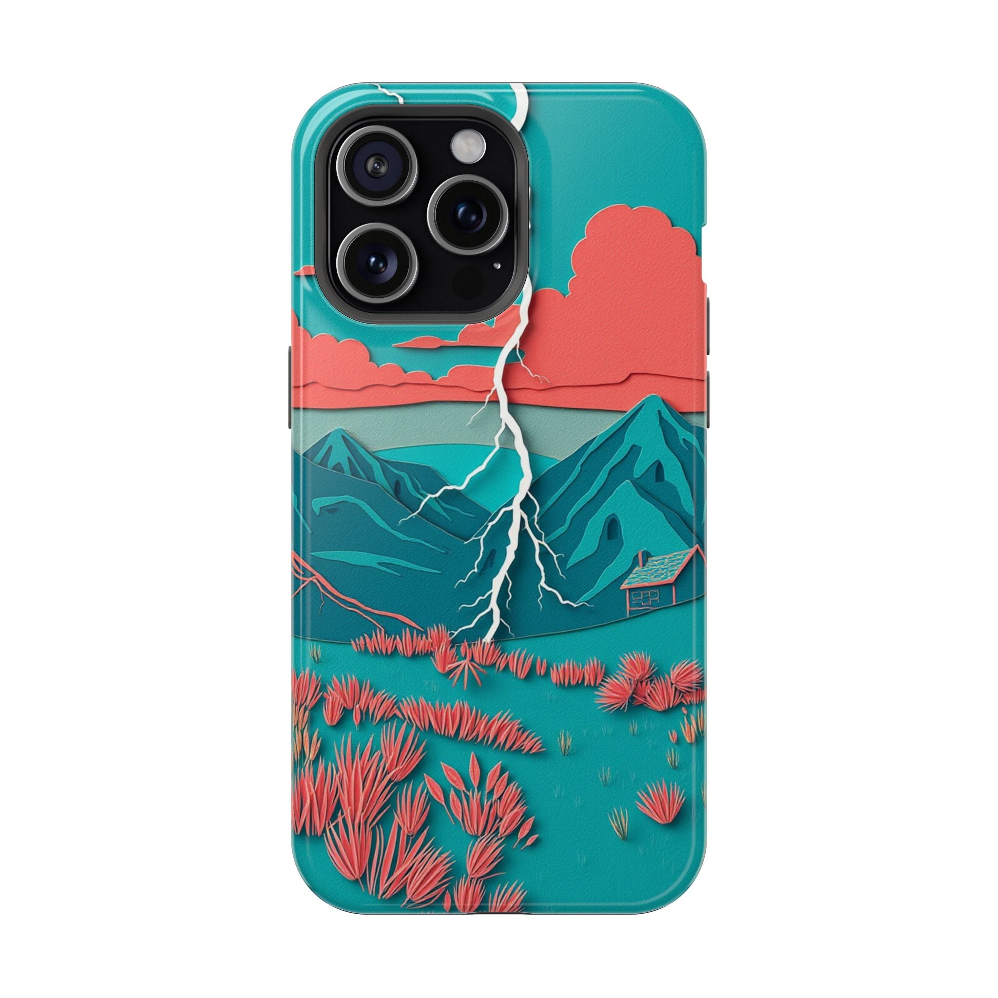 iPhone Prairie Lightning Paper Cut Art Slim Everyday Designer Case · iPhone Case