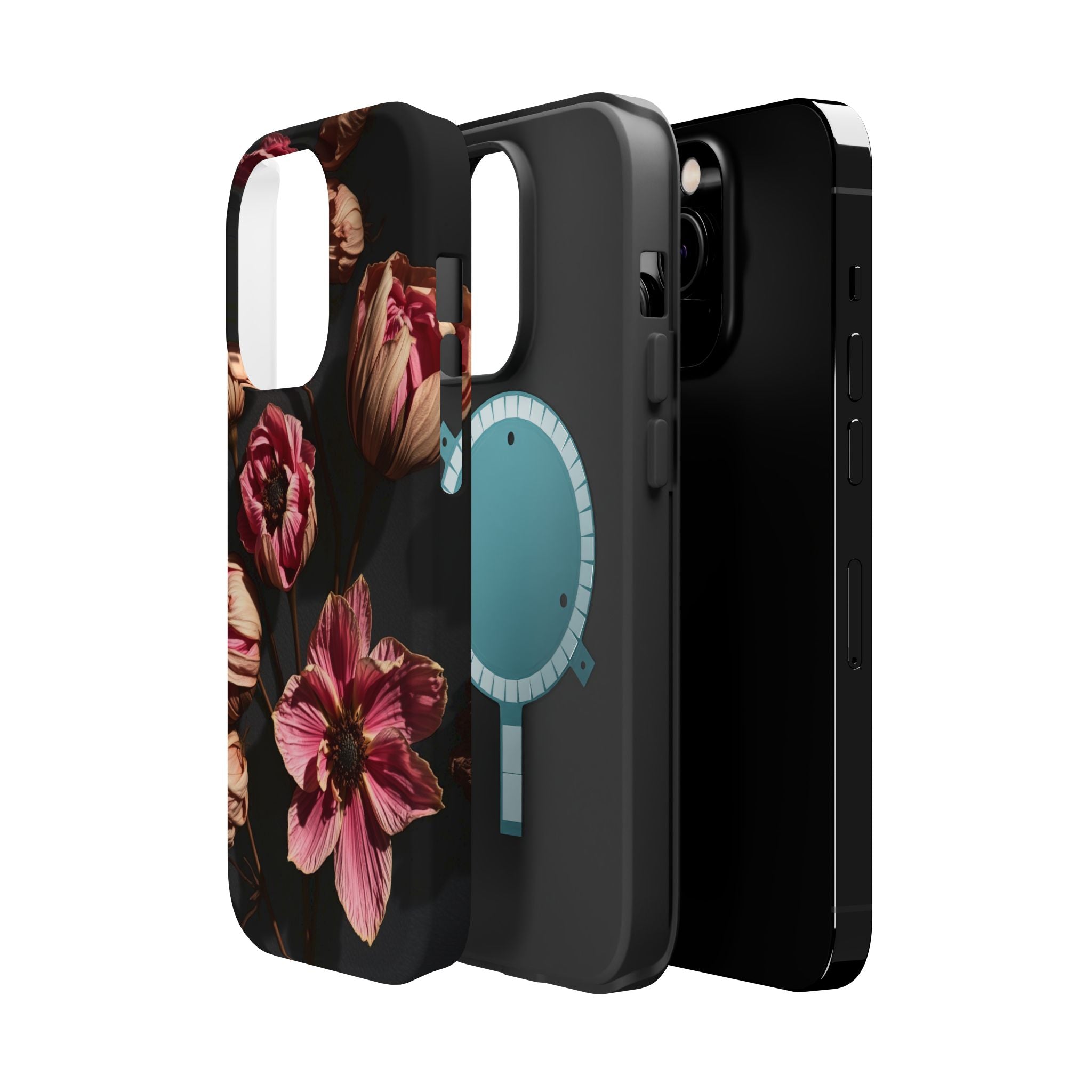 iPhone Dried Flower Flat Lay Electric Art Slim Snap Case · iPhone Case