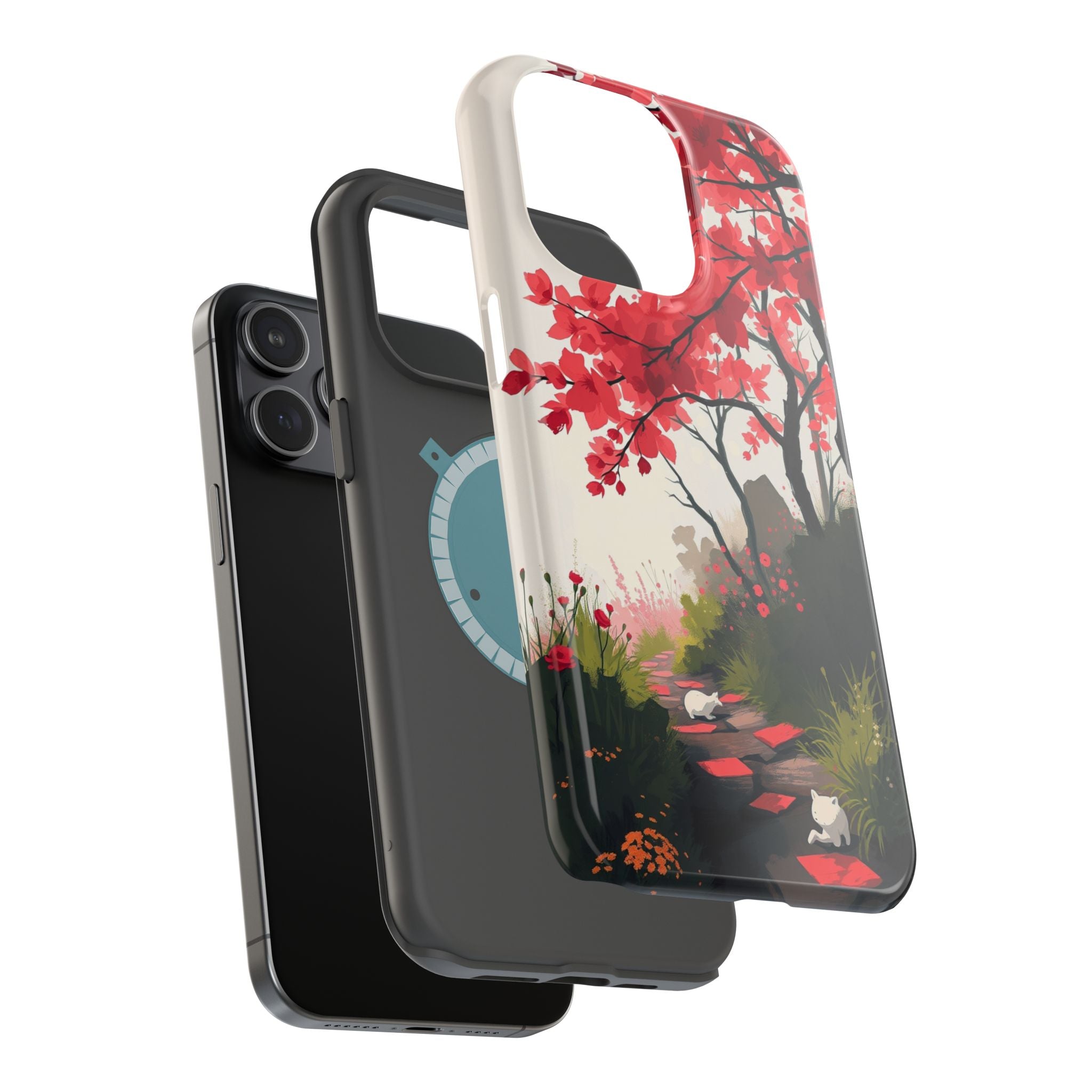 iPhone Blossom Trail Oil Painting Impressionist Soft iPhone Finish · iPhone Case