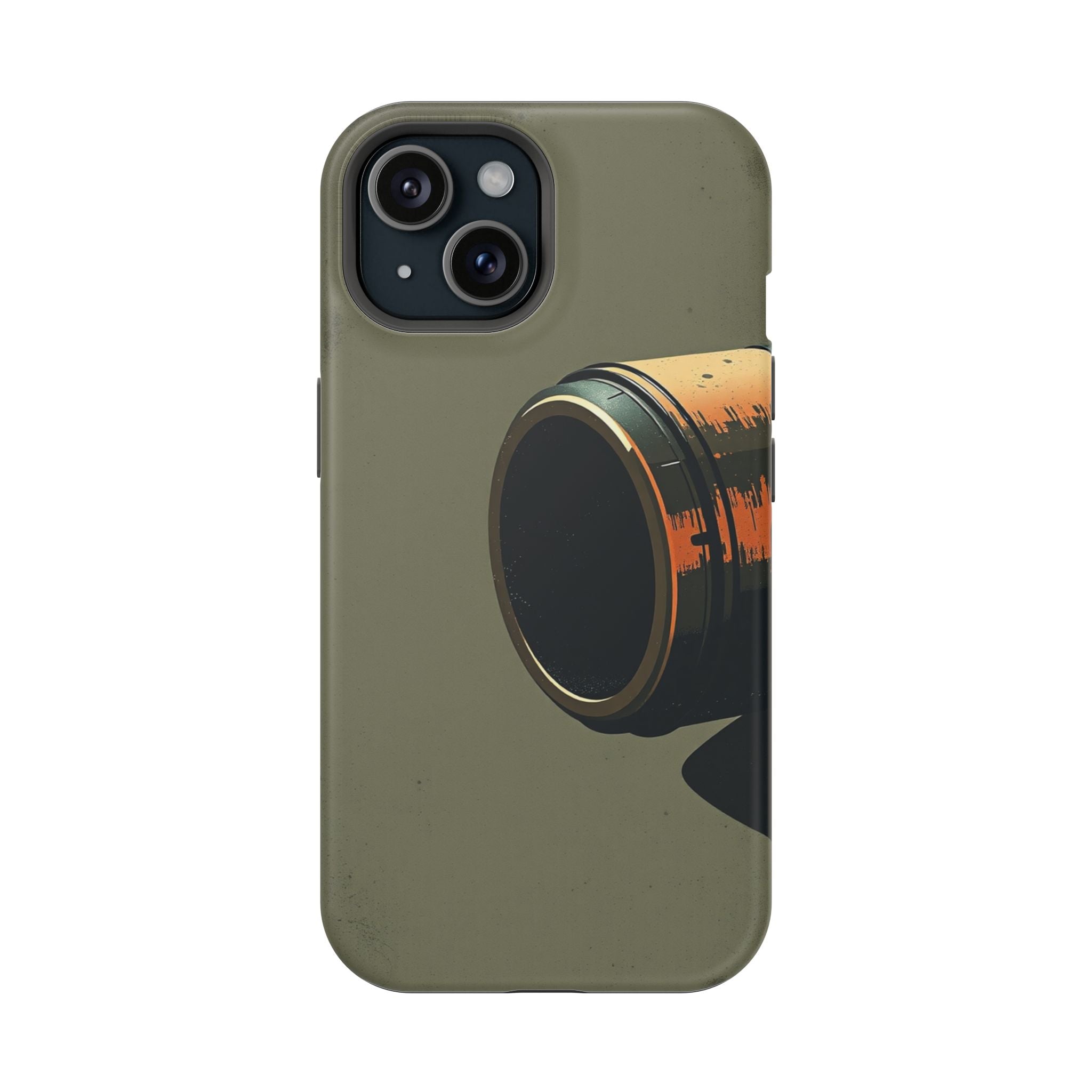 iPhone Charcoal And Copper Vintage Postcard Slim Everyday Designer Case · iPhone