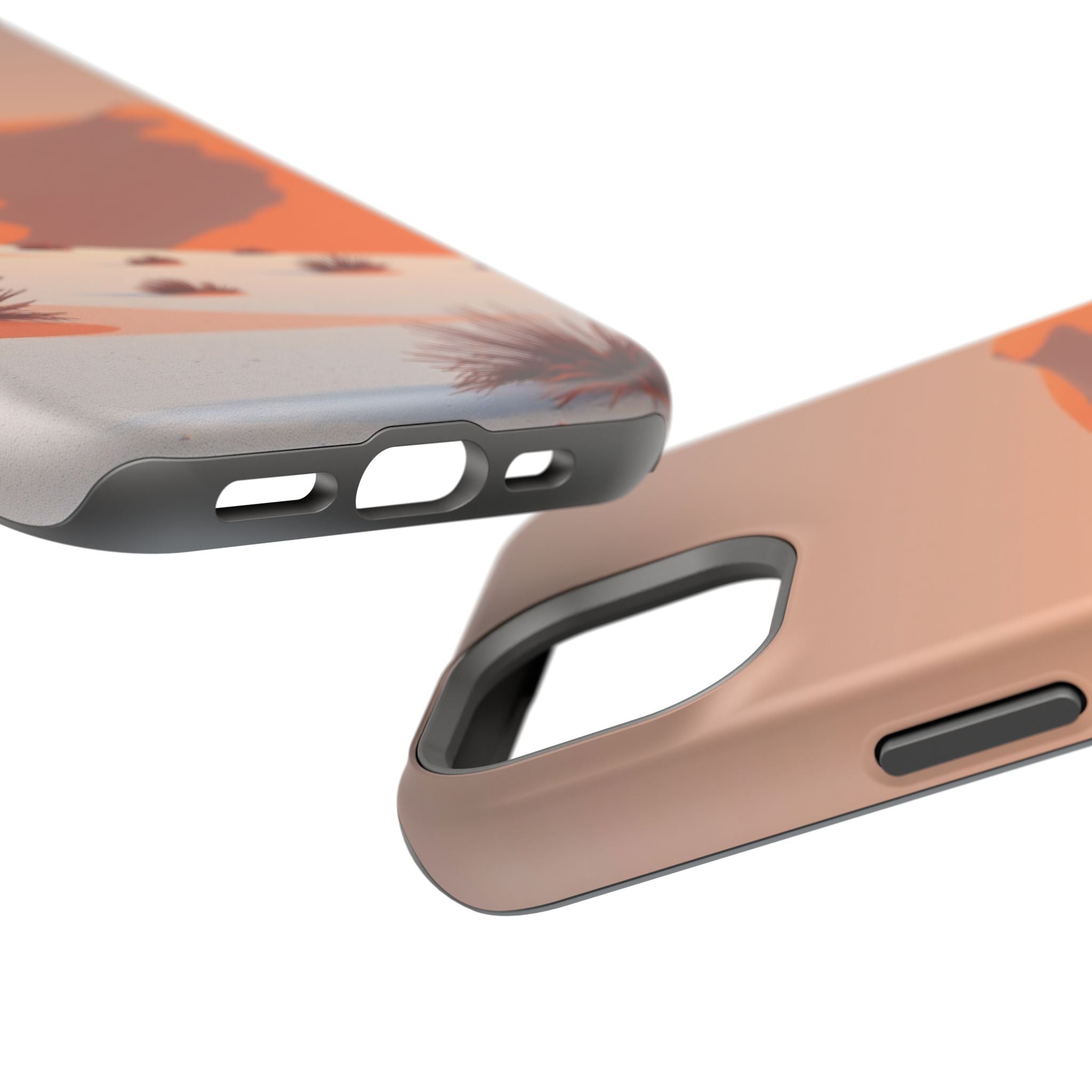 iPhone Burnt Orange And Sand Snow Field Slim Everyday iPhone Designer · iPhone C