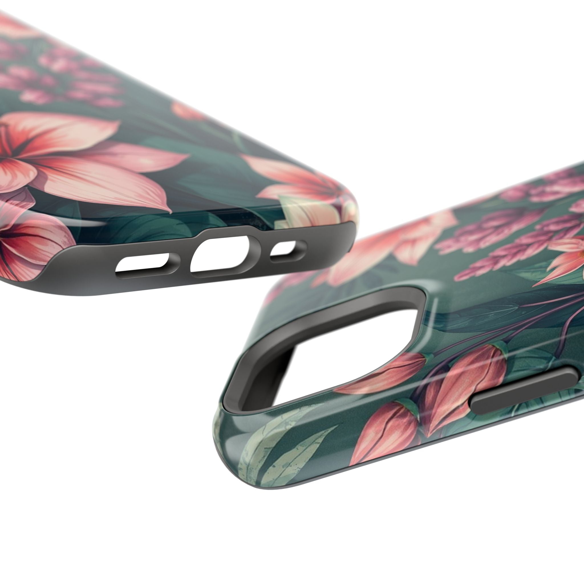 iPhone Mint And Blush Jungle Floral Slim Everyday Designer Case · iPhone Case