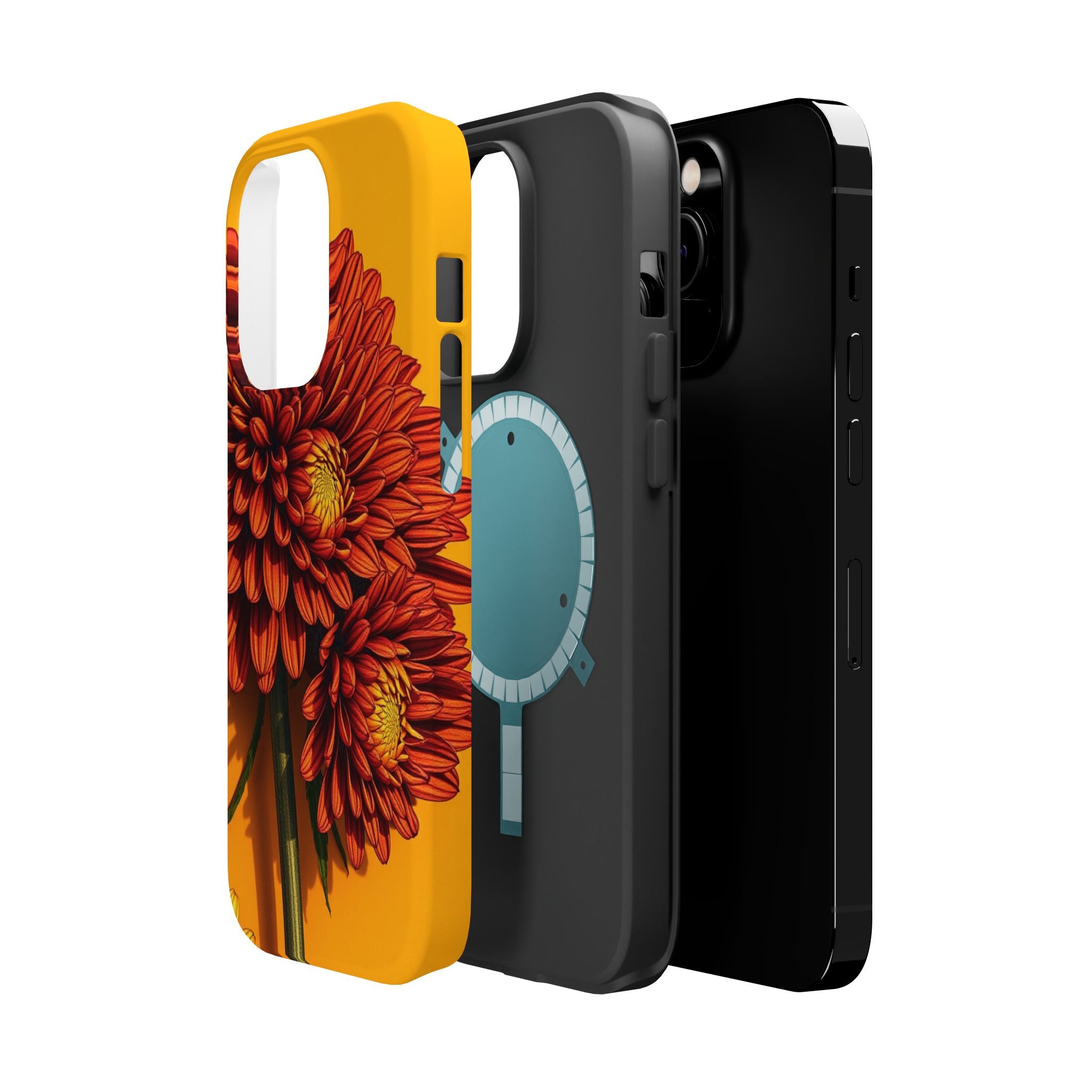 iPhone Mustard And Rust Ranunculus Stack Slim Everyday iPhone 14 · iPhone Case