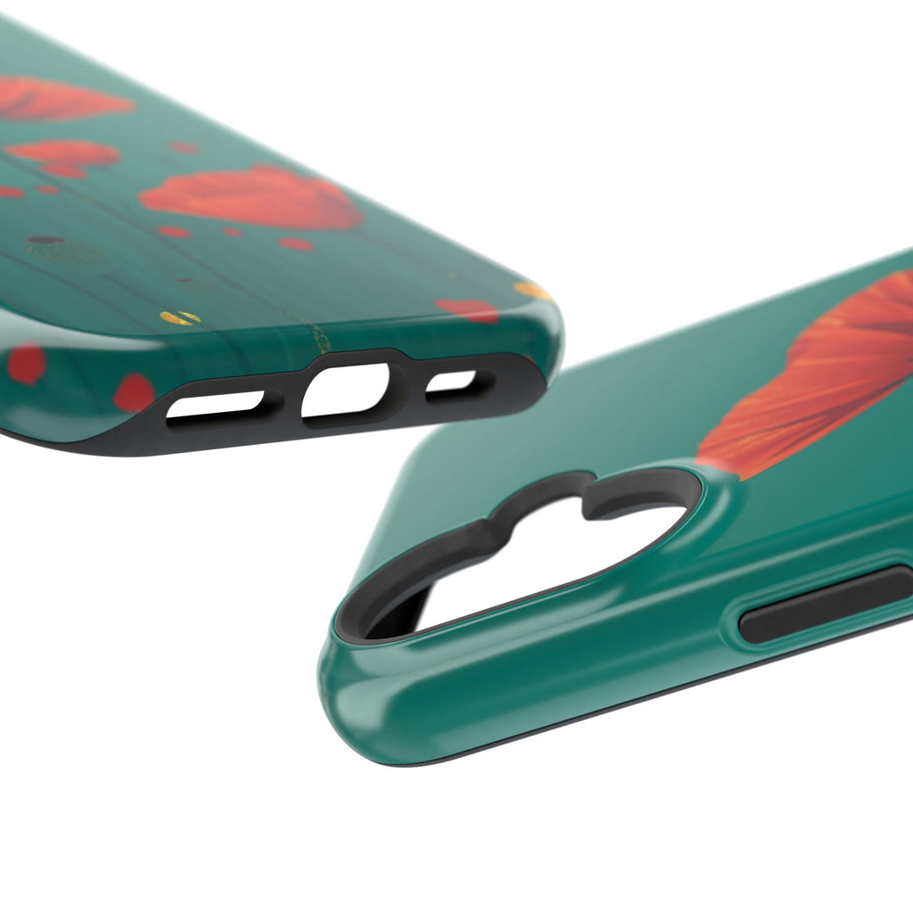iPhone Earthy Poppy Field Design Bold Modern Everyday Snap Case · iPhone Case