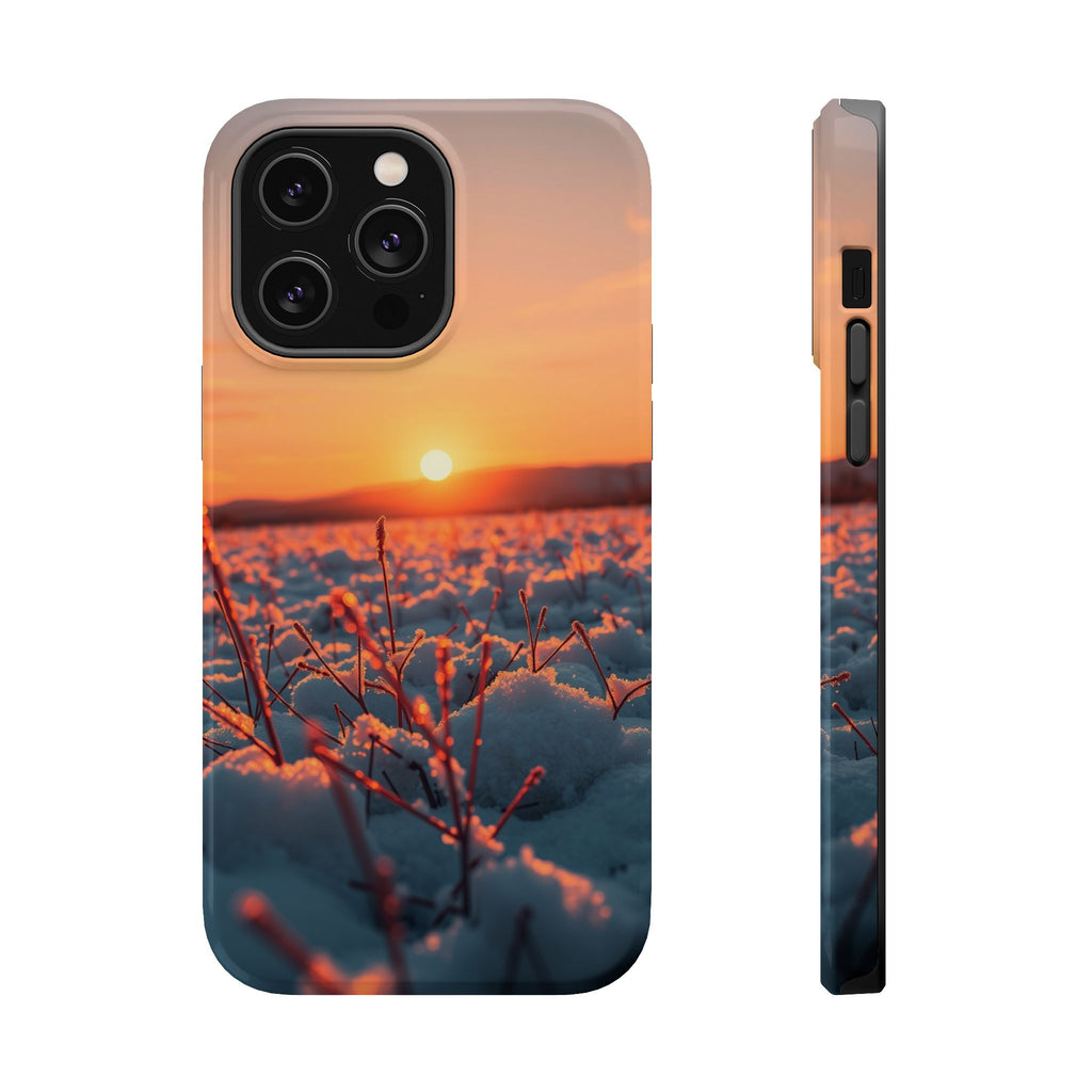 iPhone Snow Field Dark Academia Slim Everyday Designer Case · iPhone Case