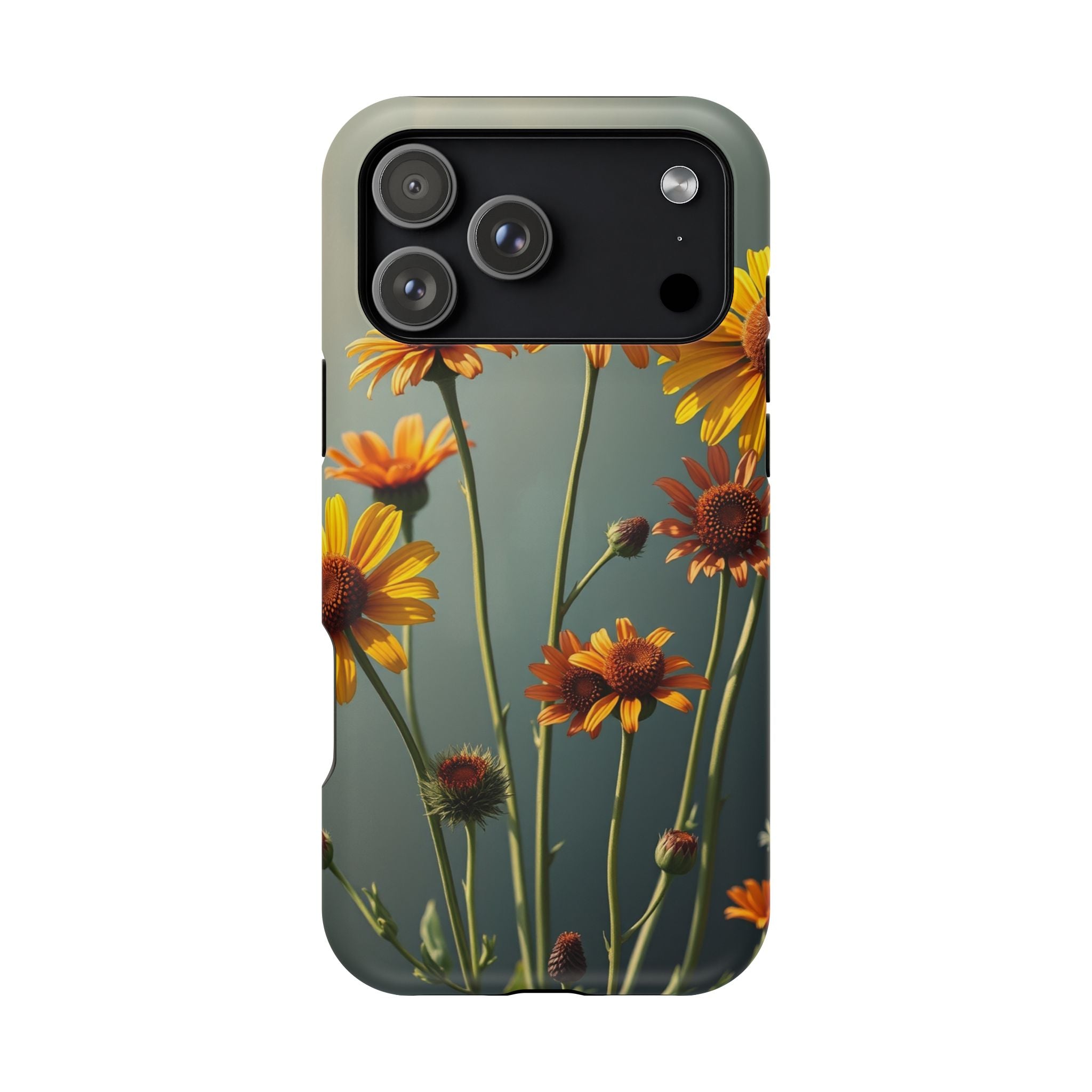 iPhone Mustard And Rust Wildflower Bunch Slim Everyday iPhone Designer · iPhone