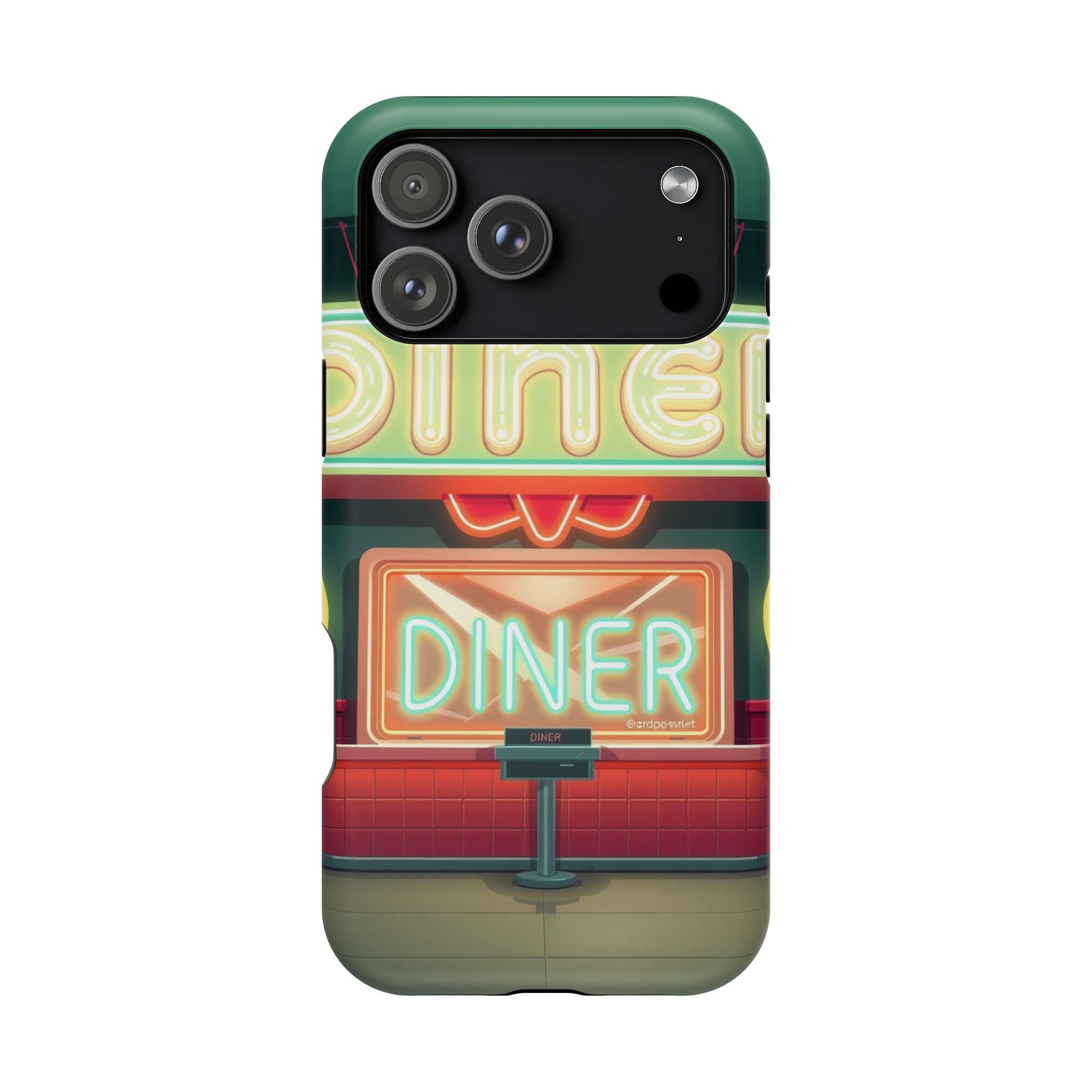iPhone Neon Diner Sign Mystic Art Bold Modern Everyday Snap Case · iPhone Case