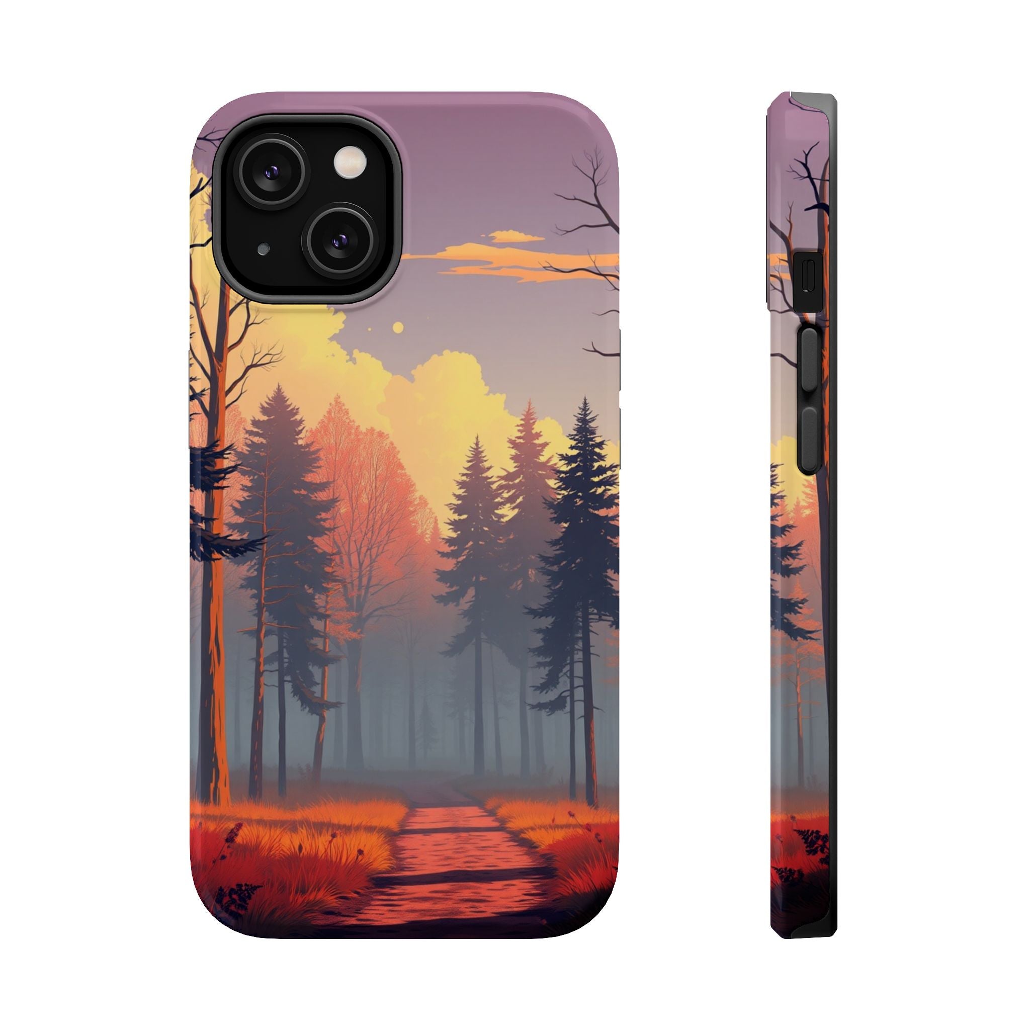 iPhone Vibrant Misty Forest Path Design Slim Everyday iPhone Designer · iPhone C