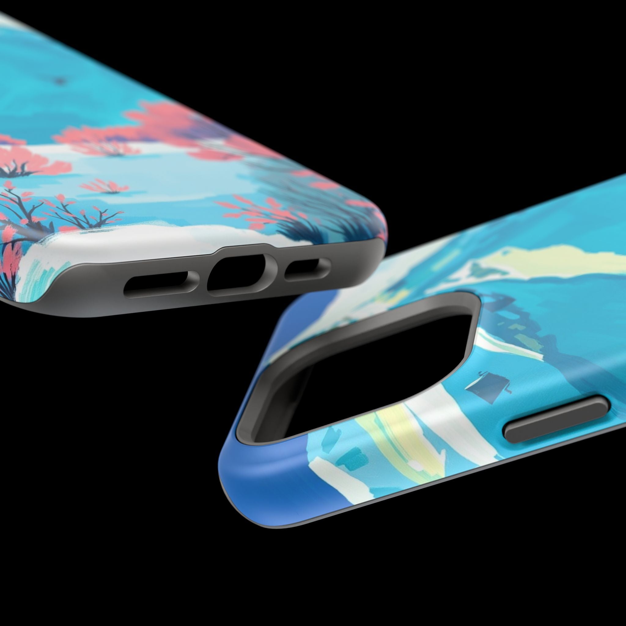 iPhone Snow Field Electric Art Slim Everyday Designer Case · iPhone Case